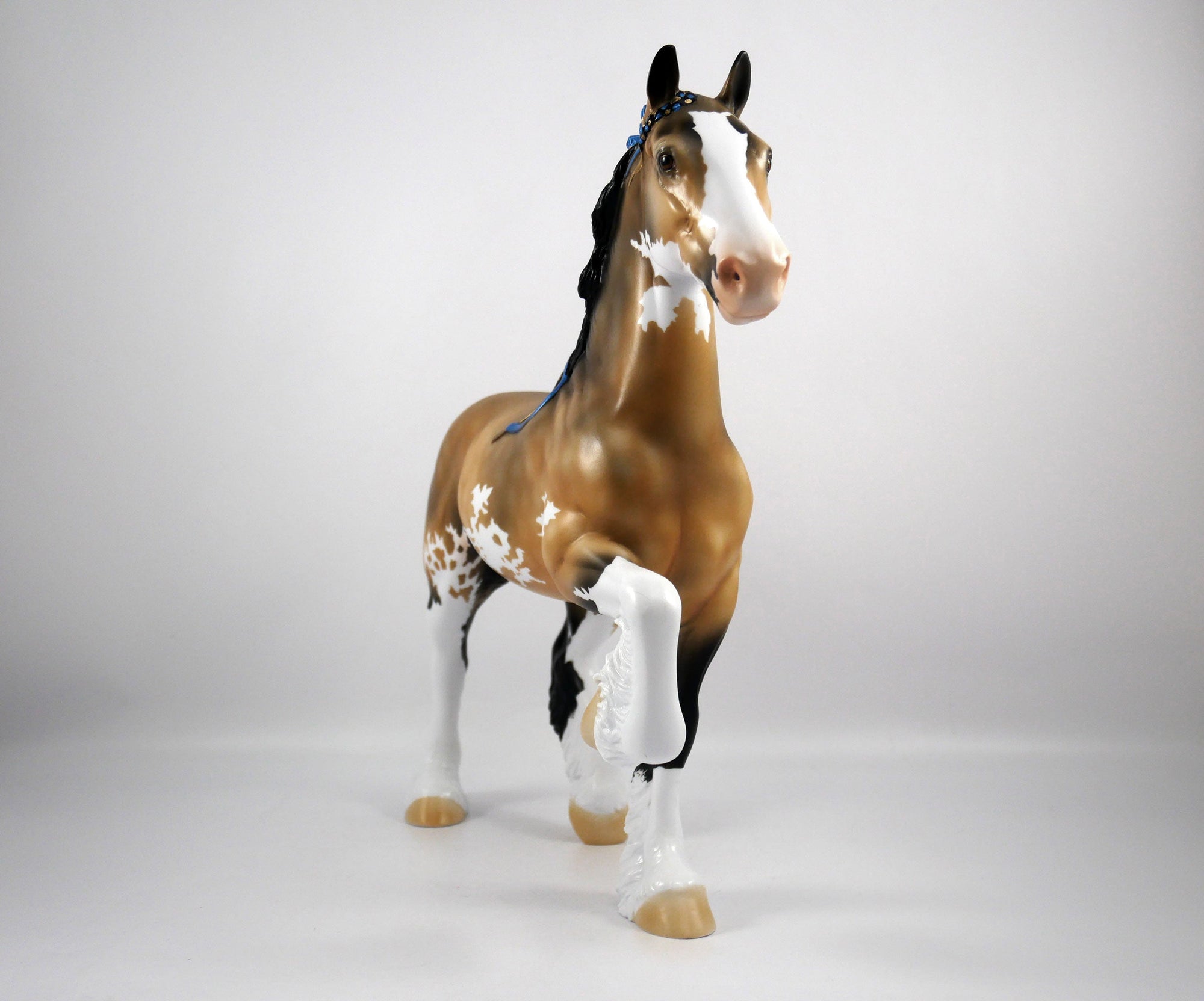 Patsy-OOAK Dapple Buckskin Paint Trotting Drafter by Ellen 1/29/21