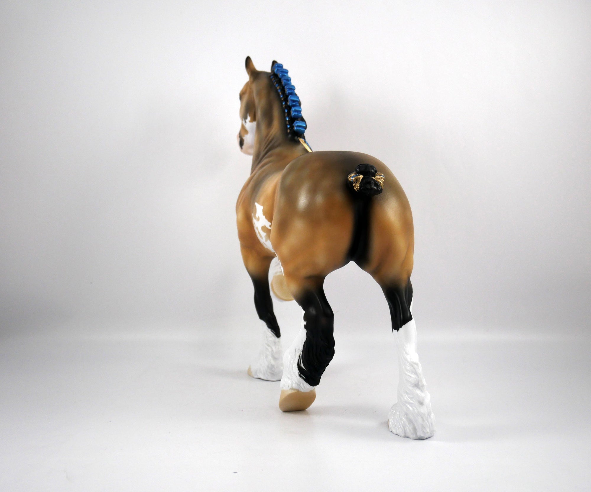 Patsy-OOAK Dapple Buckskin Paint Trotting Drafter by Ellen 1/29/21