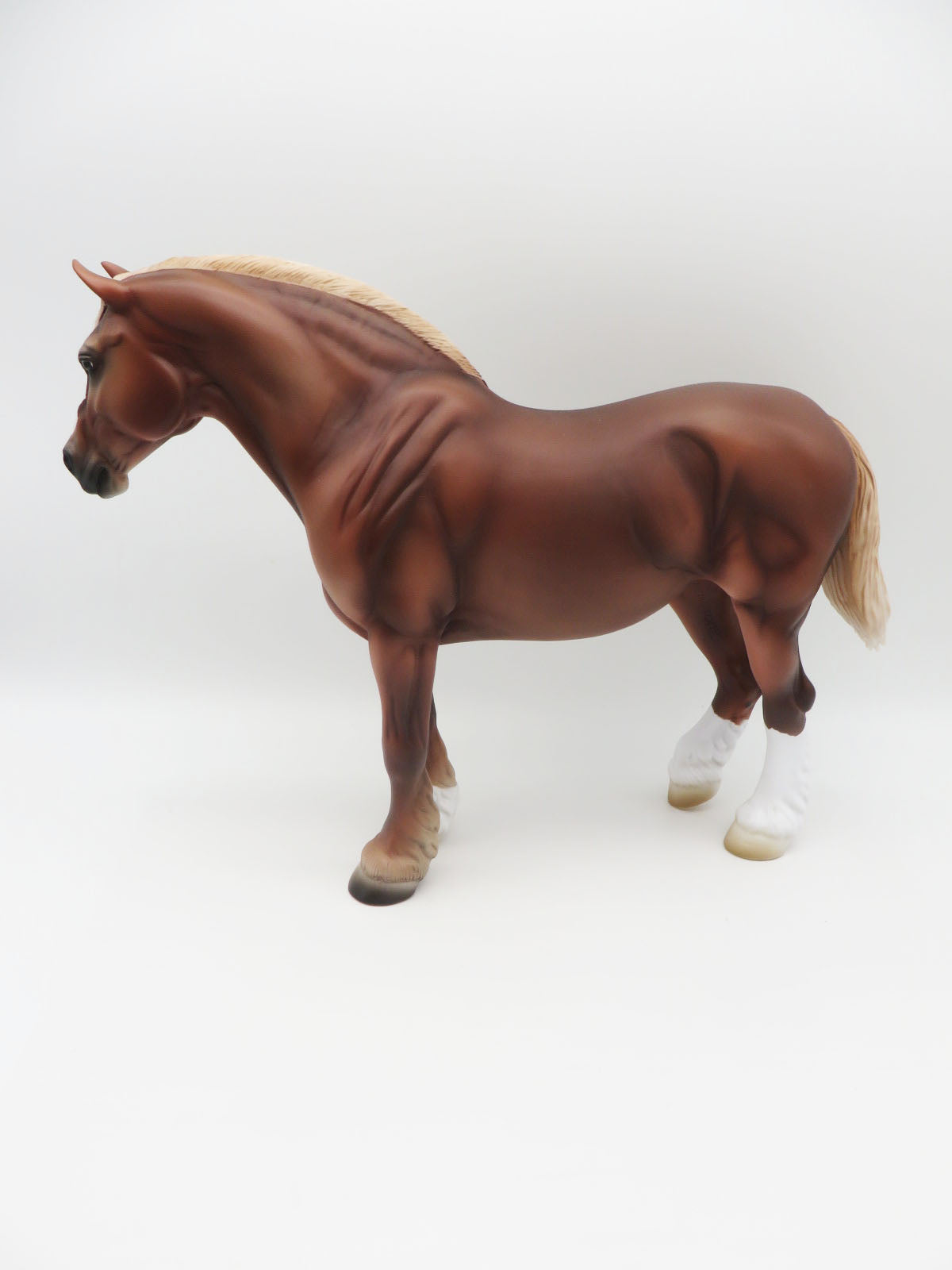 Pumpkin - OOAK - Flaxen Chestnut Heavy Draft Mare Painted By Ashley Palmer - MM22