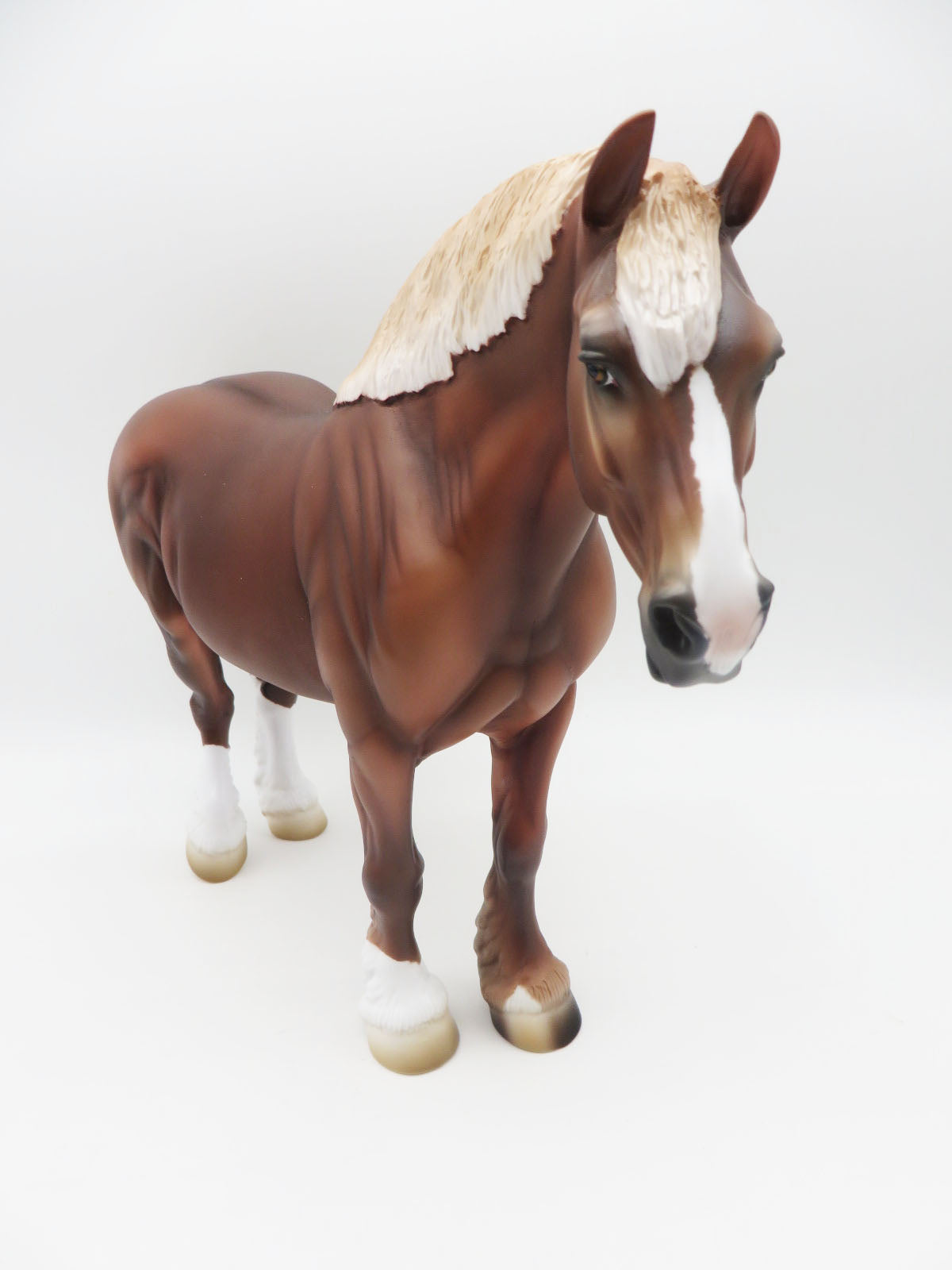 Pumpkin - OOAK - Flaxen Chestnut Heavy Draft Mare Painted By Ashley Palmer - MM22