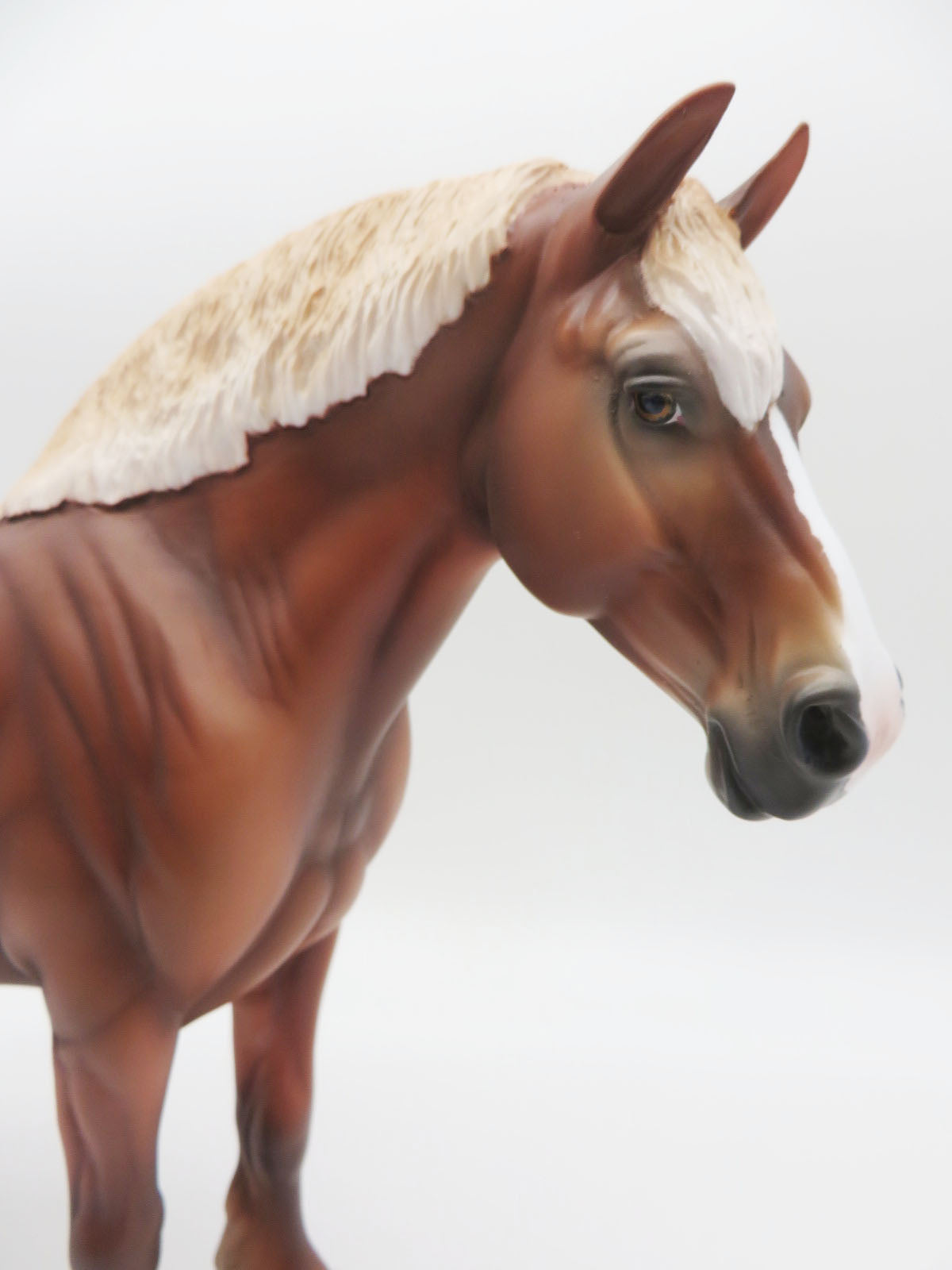 Pumpkin - OOAK - Flaxen Chestnut Heavy Draft Mare Painted By Ashley Palmer - MM22