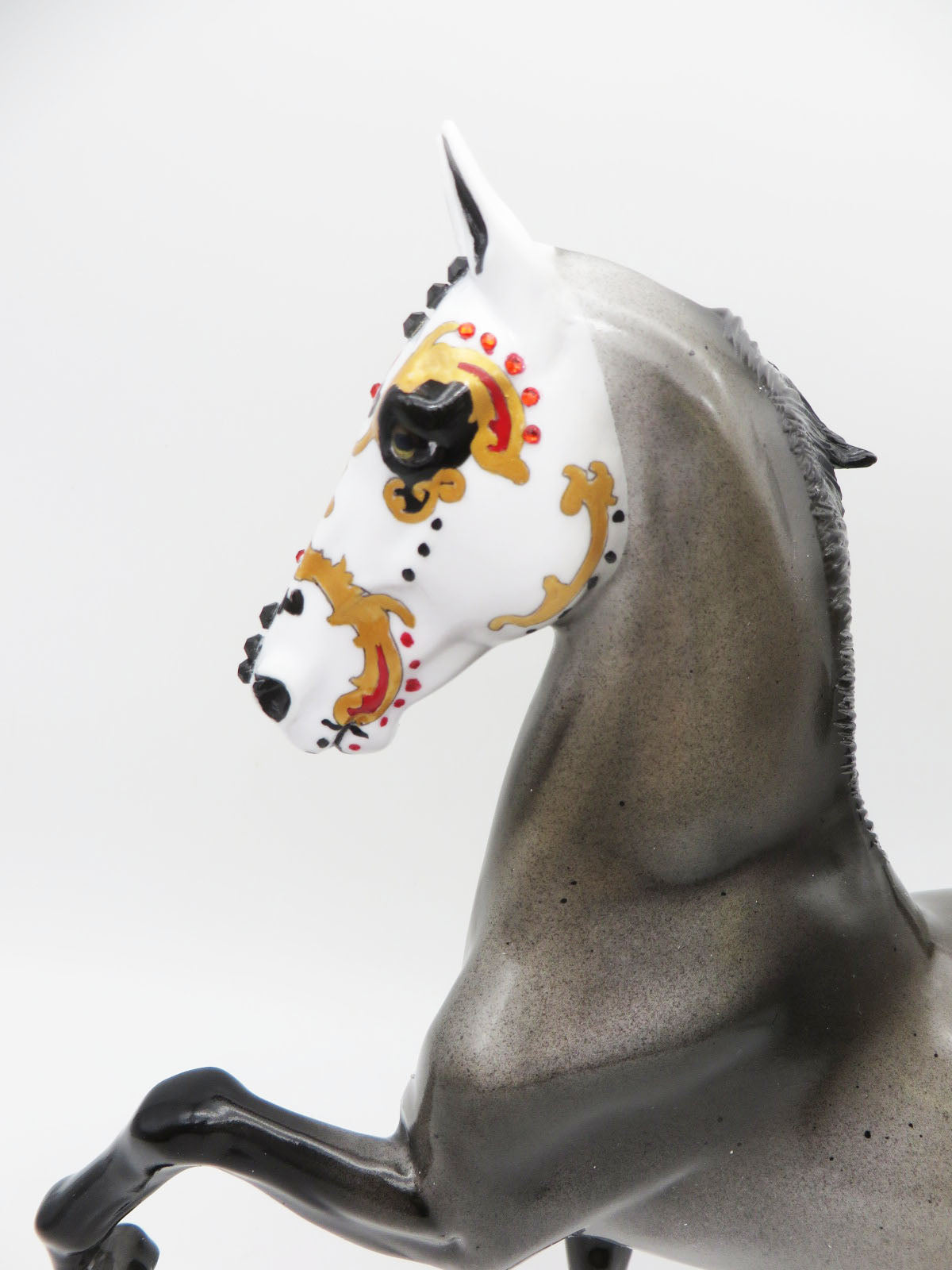 Regal El Mole - OOAK Sugar Skull Saddlebred Horse By Dawn Quick