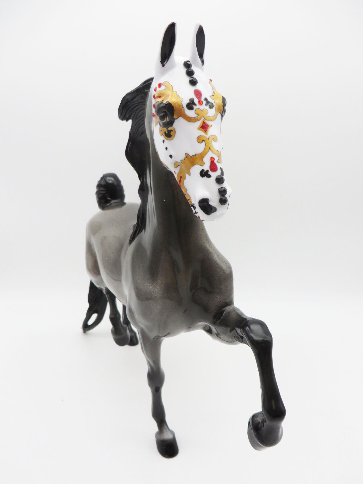 Regal El Mole - OOAK Sugar Skull Saddlebred Horse By Dawn Quick