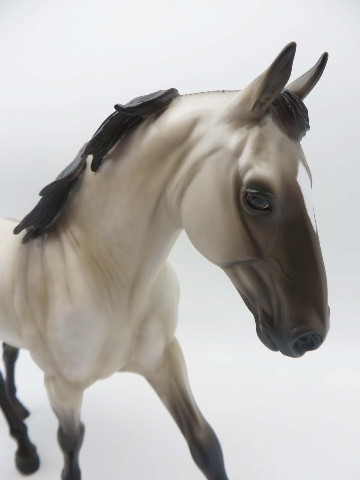 Round 'Em Up - OOAK - Dappled Grulla Irish Draught by Ashley Palmer - SHCF23