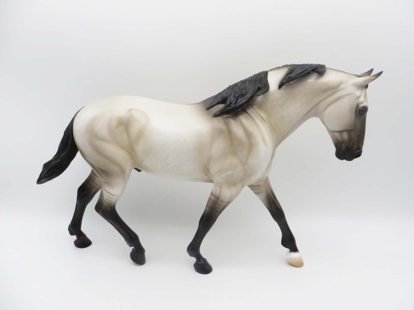 Round 'Em Up - OOAK - Dappled Grulla Irish Draught by Ashley Palmer - SHCF23