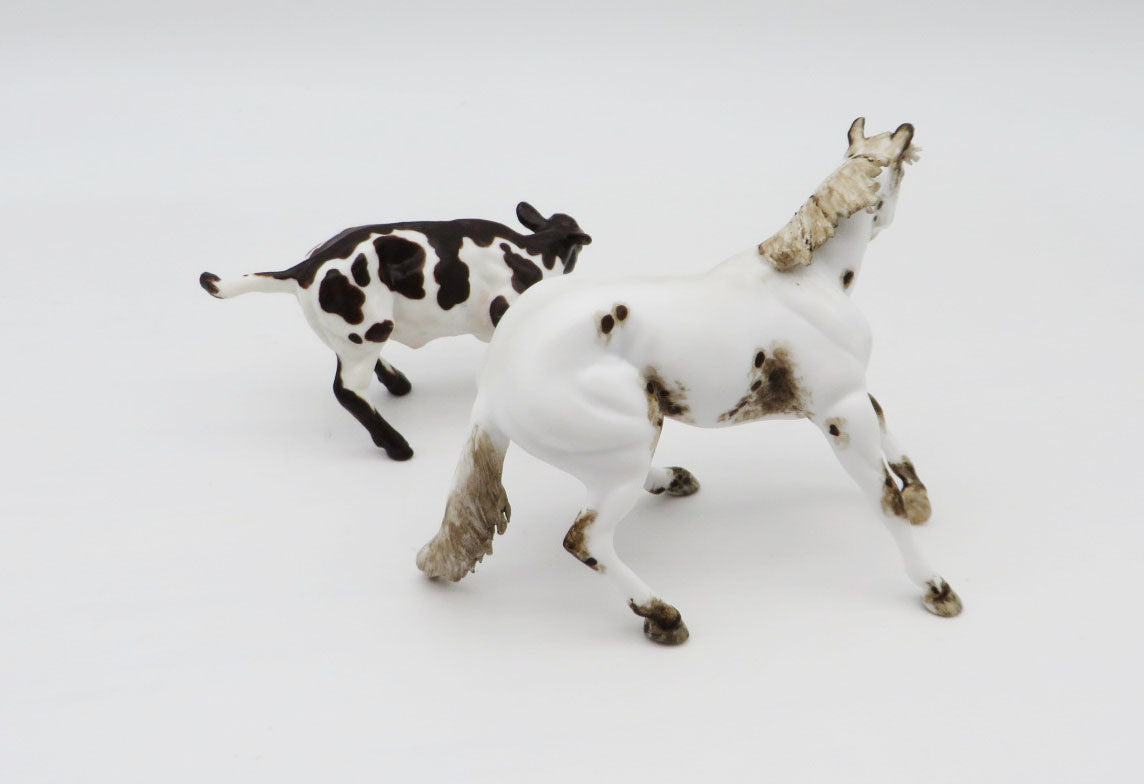 Twilight and Shadows - OOAK - Cutter and Calf By Andrea Thomason - Christmas Tails 2022 - CT22