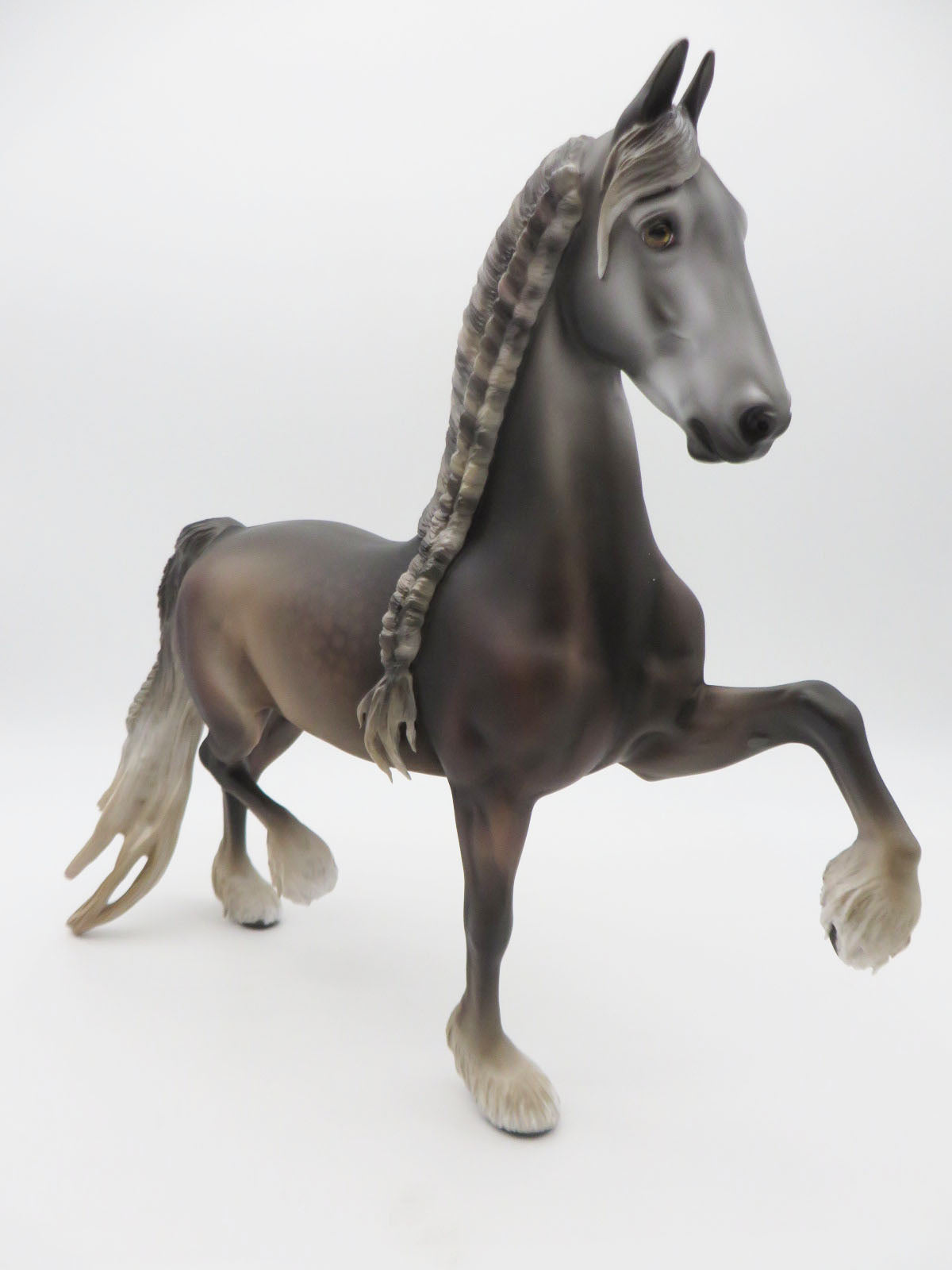 Silver & Gold - OOAK - Dapple Rose Grey Custom Saddlebred by Jess Hamill - Best Offers 2/27/23