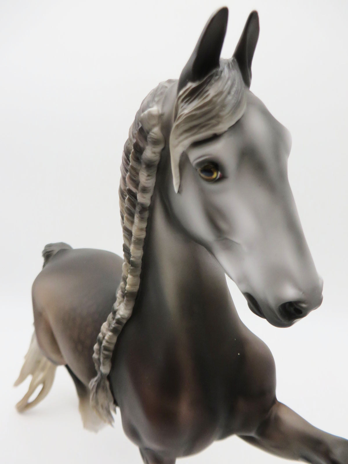 Silver & Gold - OOAK - Dapple Rose Grey Custom Saddlebred by Jess Hamill - Best Offers 2/27/23