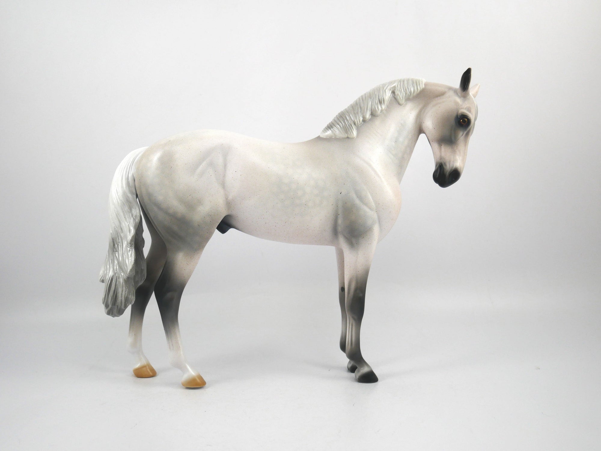 Stadium-OOAK Fleabit Andalusian Painted by Audrey Dixon SB21