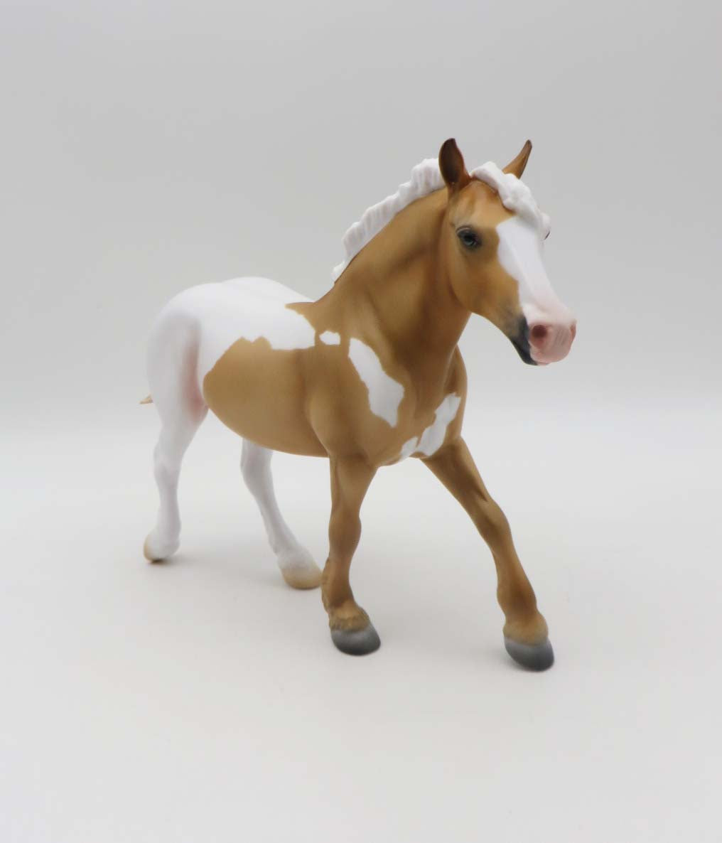 Tom Sawyer - Palomino Splash Overo Pebble Draft By Ashley Palmer - Classical Literature Series 2023 4/21/23 CL23