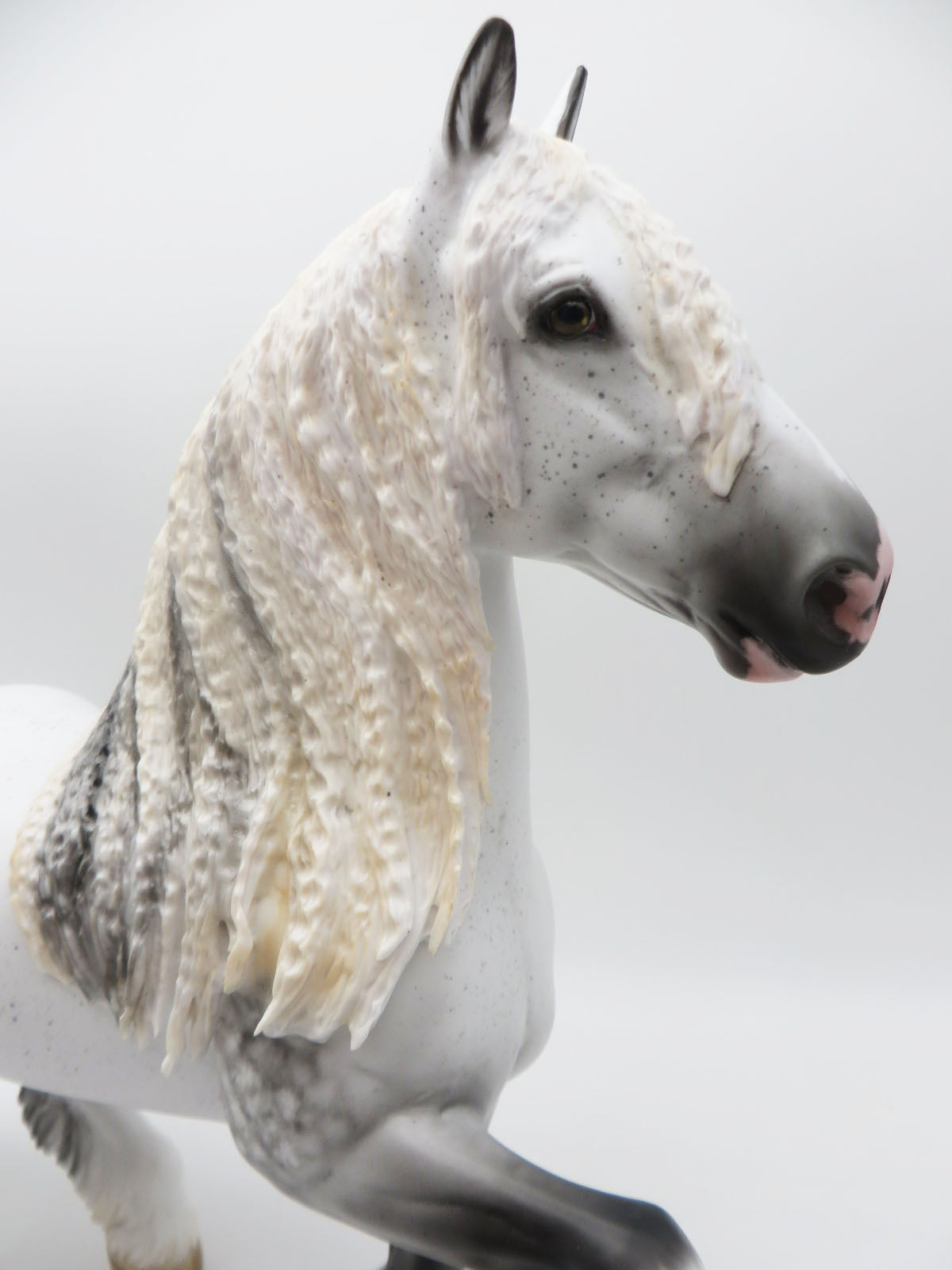 Valentino-OOAK Dapple Grey Shire Trotting Drafter By Myla Pearce 5/19/23