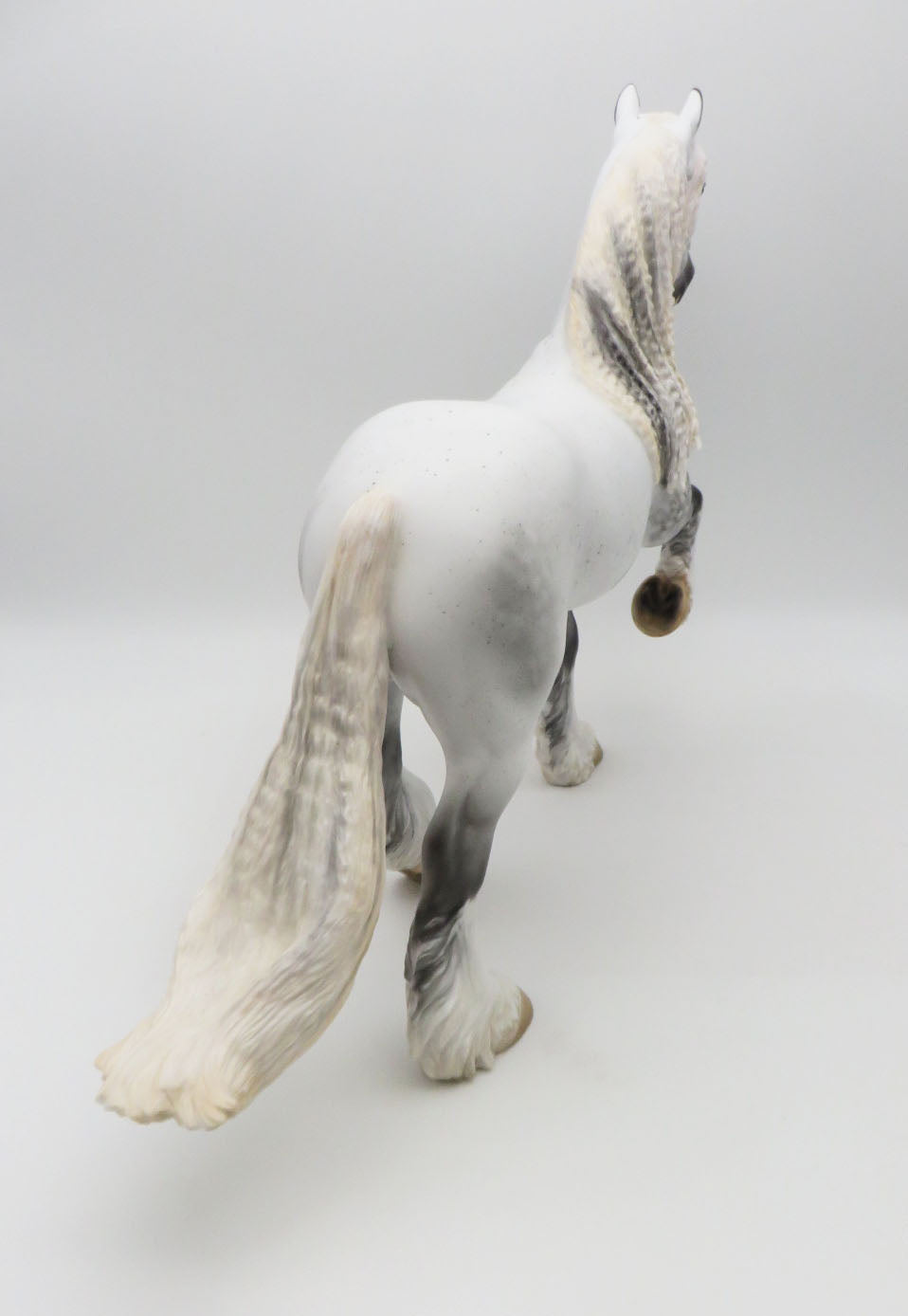 Valentino-OOAK Dapple Grey Shire Trotting Drafter By Myla Pearce 5/19/23
