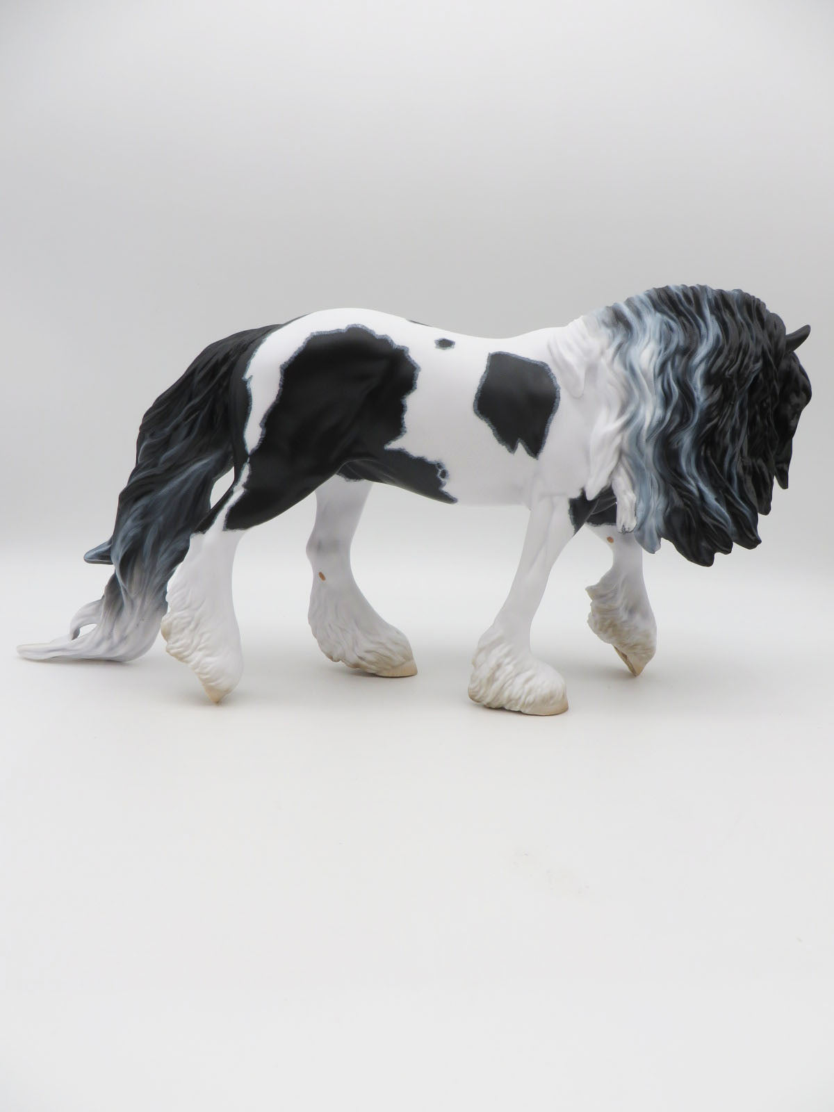 WINDKISS - OOAK - BLACK TOBIANO COBB WITH INTENSE CAT PATTERN By Myla Pearce Best Offer 9/30/22