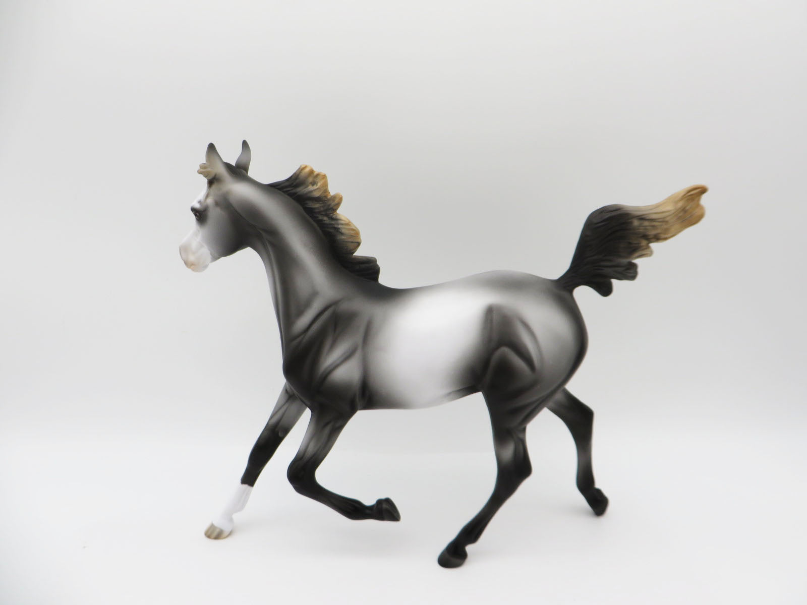 Wasn't Me Santa - OOAK - Grey Yearling by Angela Marleau - CT22