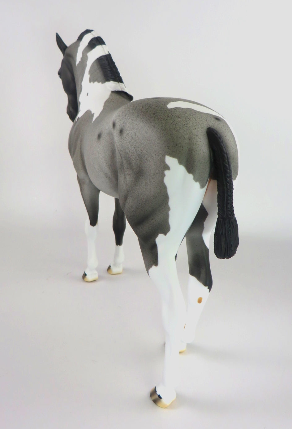 BLUE CHRISTMAS - LE-15 BLUE ROAN PINTO ANDALUSIAN BY DAWN QUICK WHS19