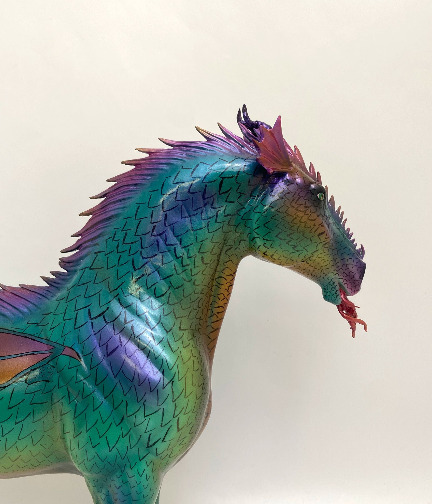 ABRASAX-OOAK HYBRID BETWEEN MYTHICAL DRAGON AND SERPENT CUSTOM BY MATT S. AND PAINTED BY JAS FANNING MM2020