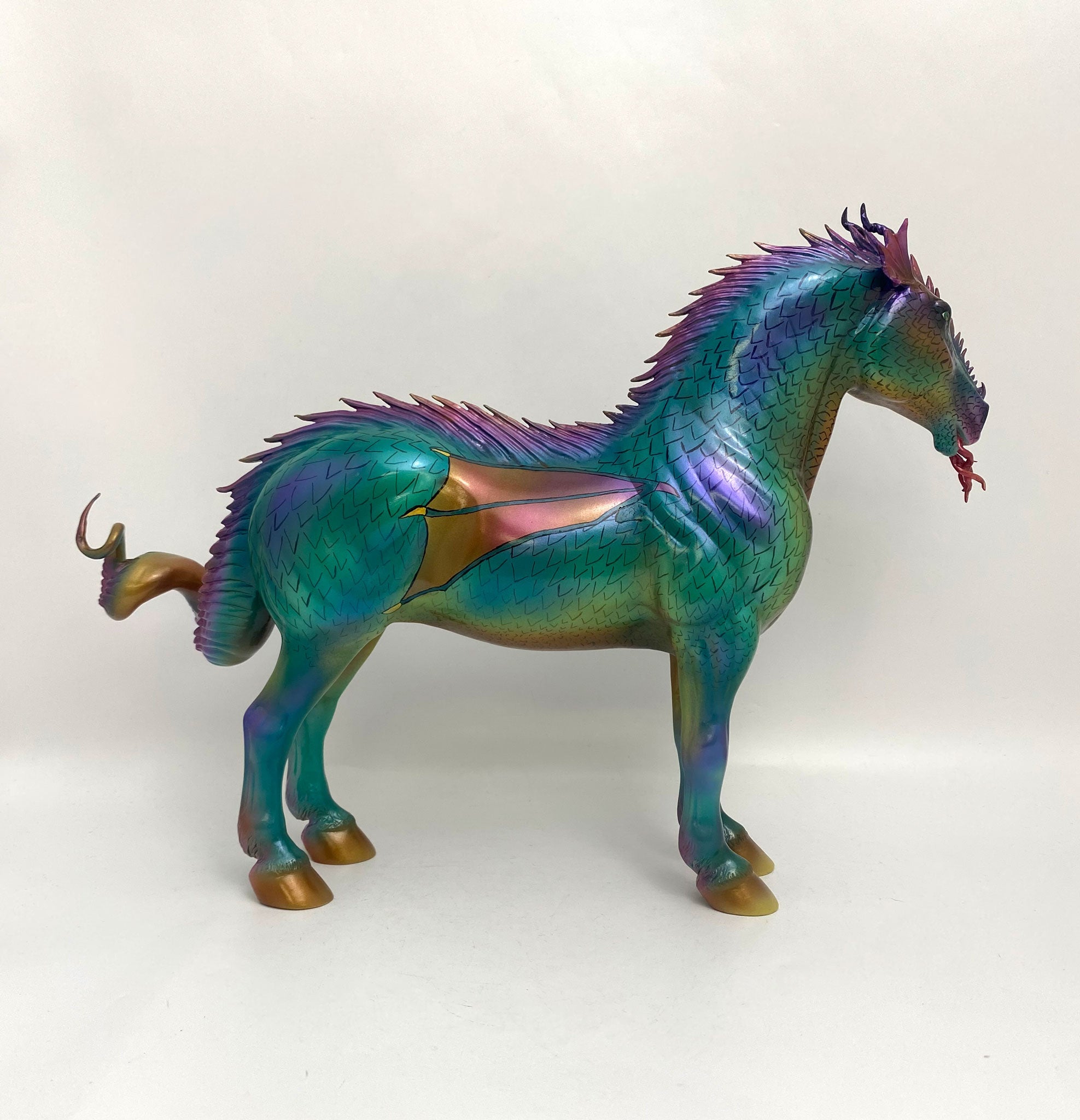 ABRASAX-OOAK HYBRID BETWEEN MYTHICAL DRAGON AND SERPENT CUSTOM BY MATT S. AND PAINTED BY JAS FANNING MM2020