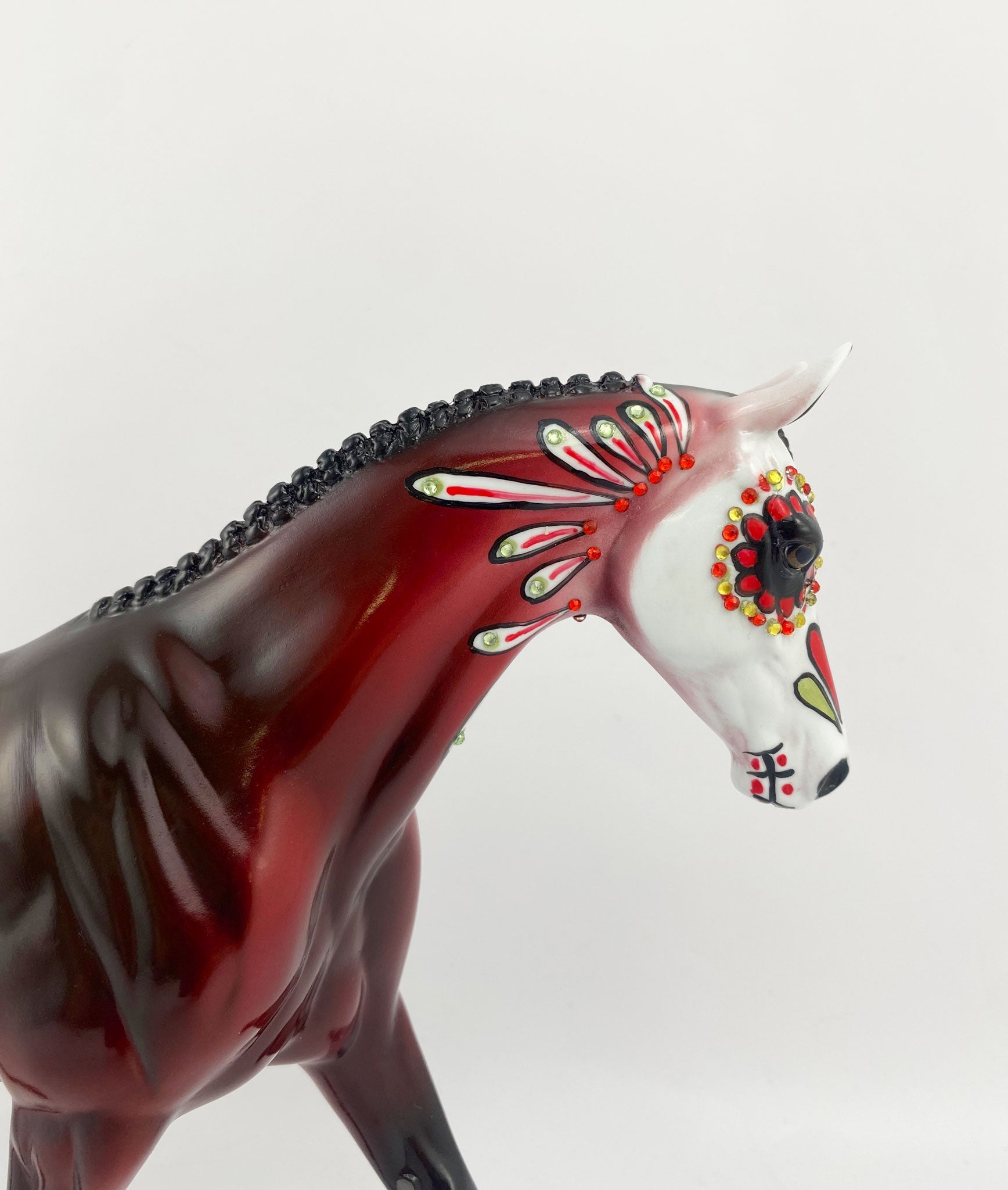 Adamo-OOAK Pony Sugar Skull Pony By Dawn Quick MM 2020