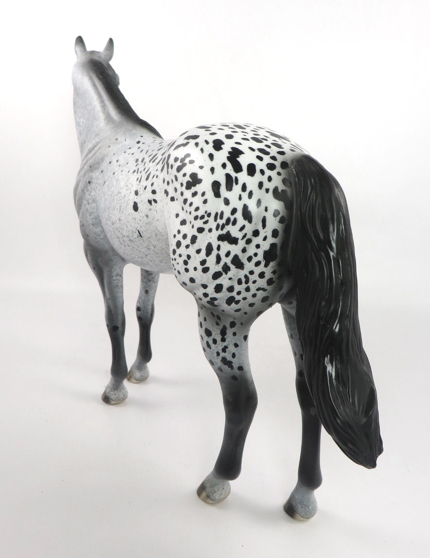 BABY BLUE- OOAK APPALOOSA ISH MODEL HORSE BY AL KATT PJ20