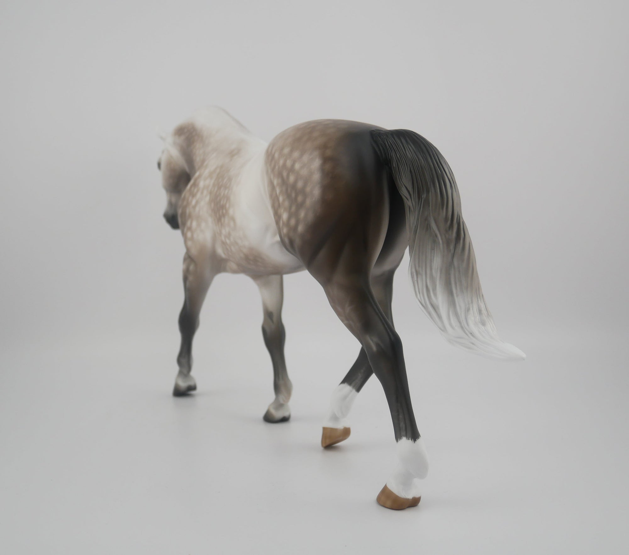 Barouque-OOAK Dapple Grey Irish Draft By Sheryl Leisure