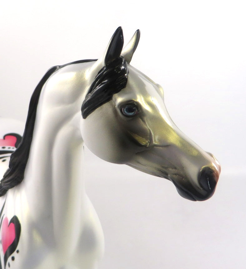 BE MINE-OOAK VALENTINE ARABIAN MODEL HORSE 2/12/20