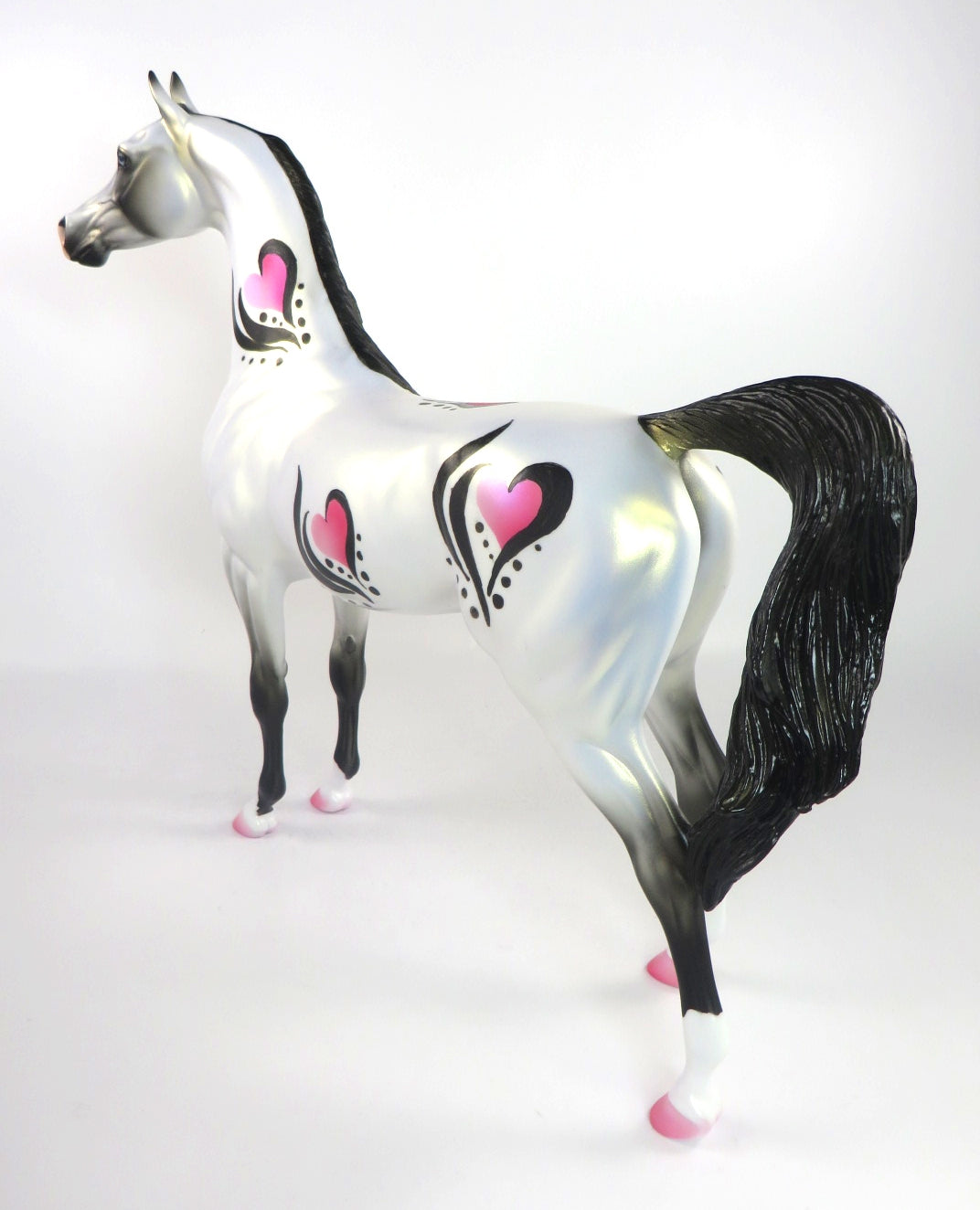 BE MINE-OOAK VALENTINE ARABIAN MODEL HORSE 2/12/20