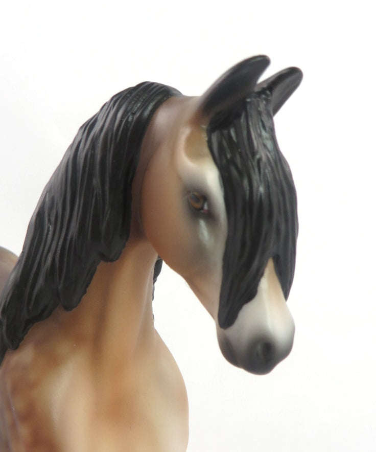 BIANCIA-- OOAK DAPPLE BAY SADDLEBRED PEBBLES BY AUDREY DIXON WHS19