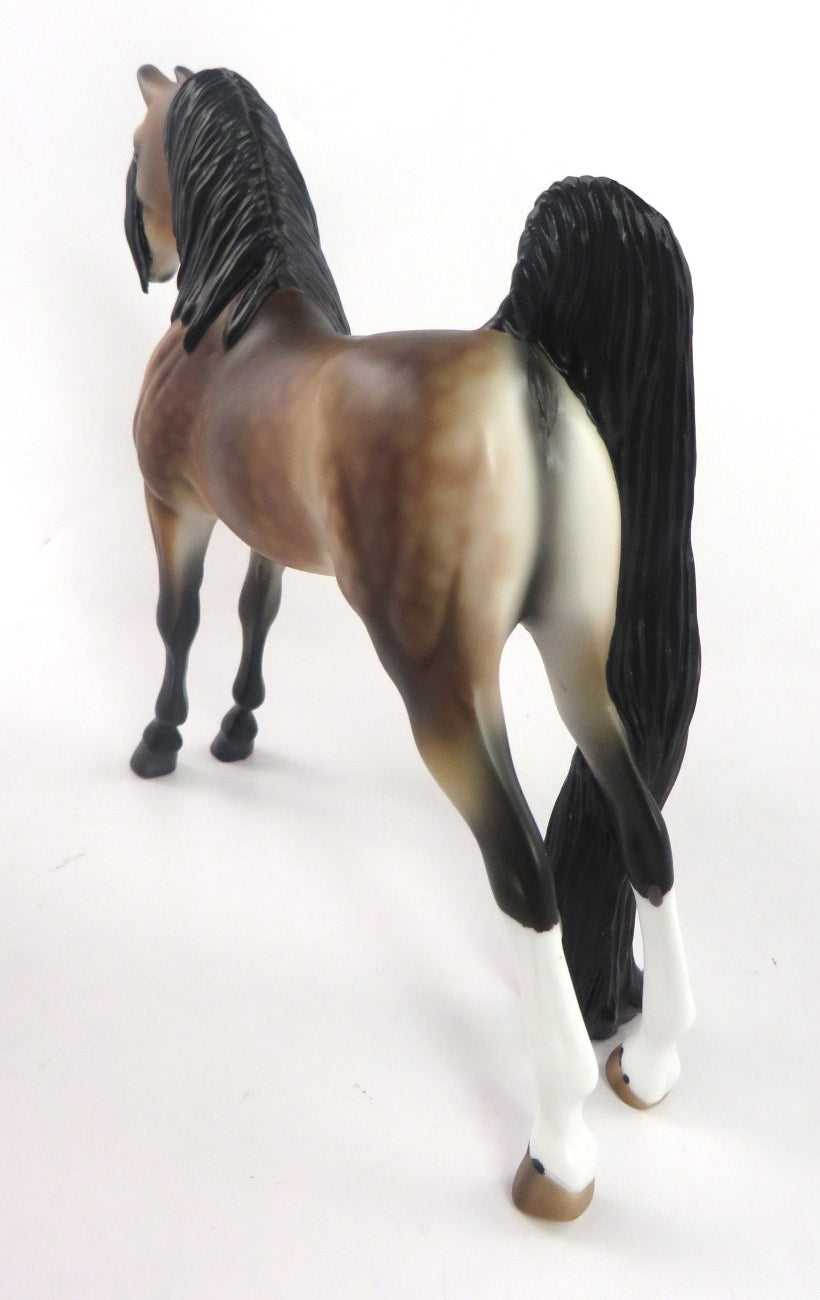 BIANCIA-- OOAK DAPPLE BAY SADDLEBRED PEBBLES BY AUDREY DIXON WHS19