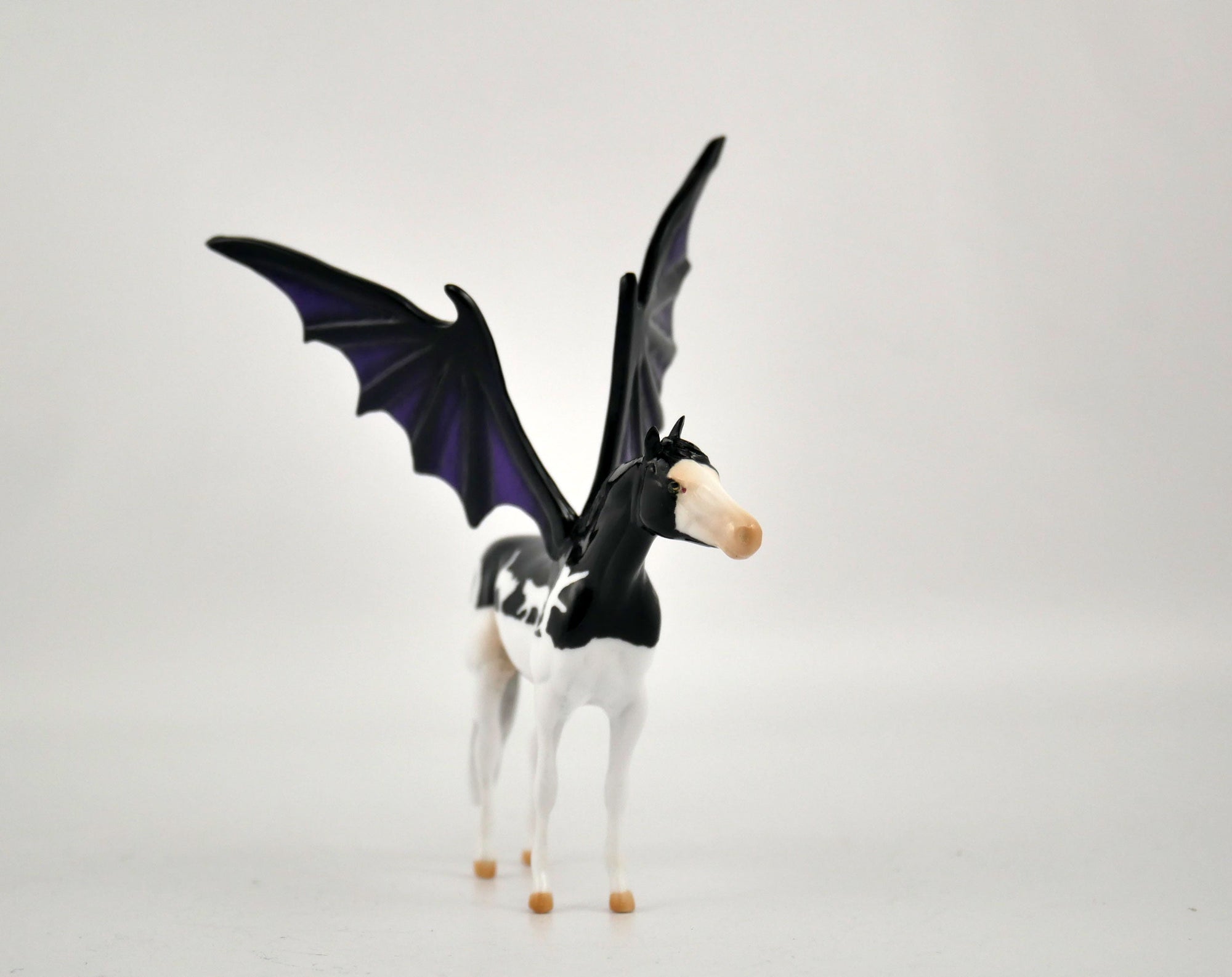 Black Cats-OOAK Stock Horse Bat Chip By Audrey Dixon MM 2020