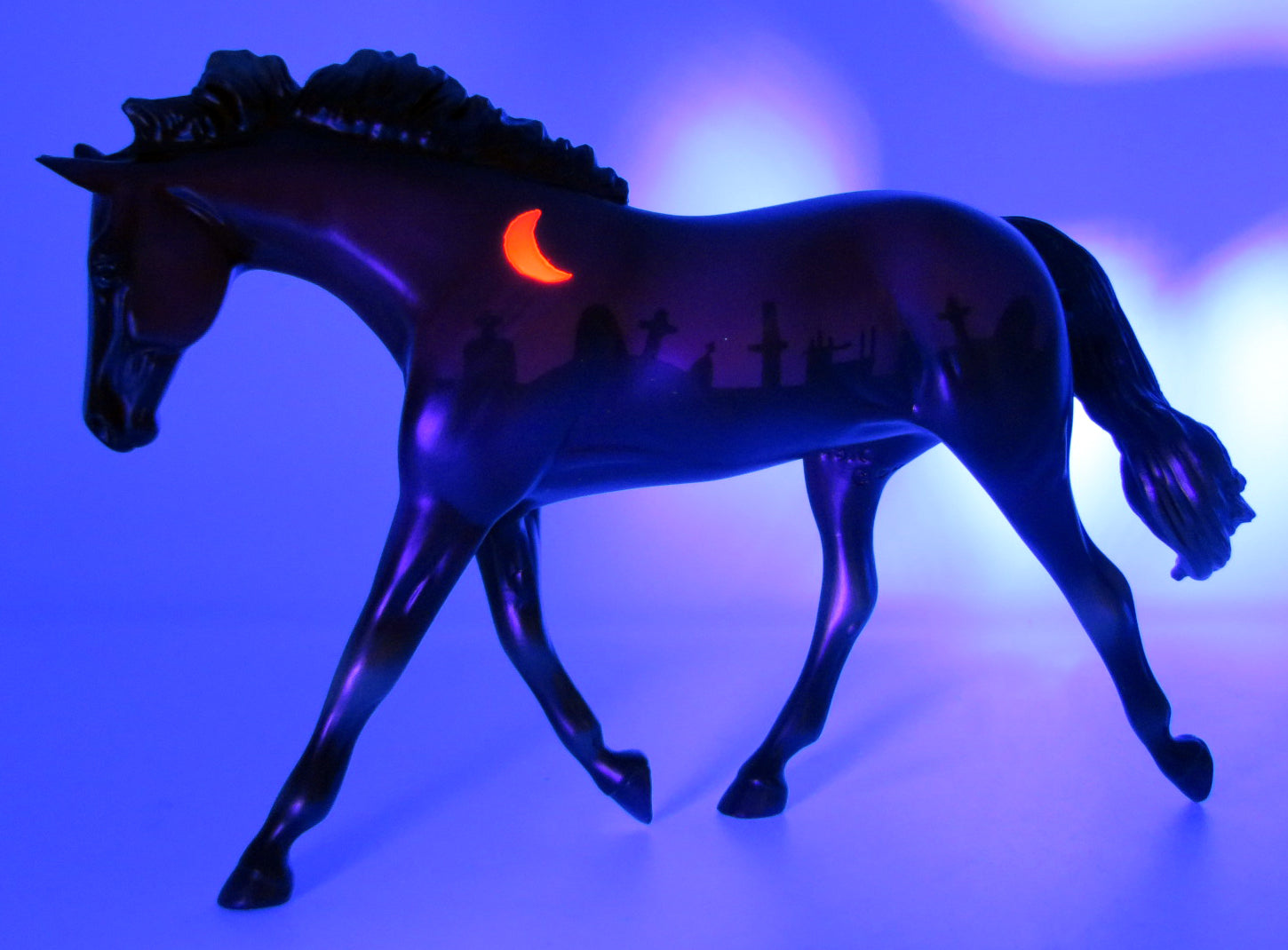 Blood Moon - OOAK Halloween Deco by Ellen Robbins - MM 2021