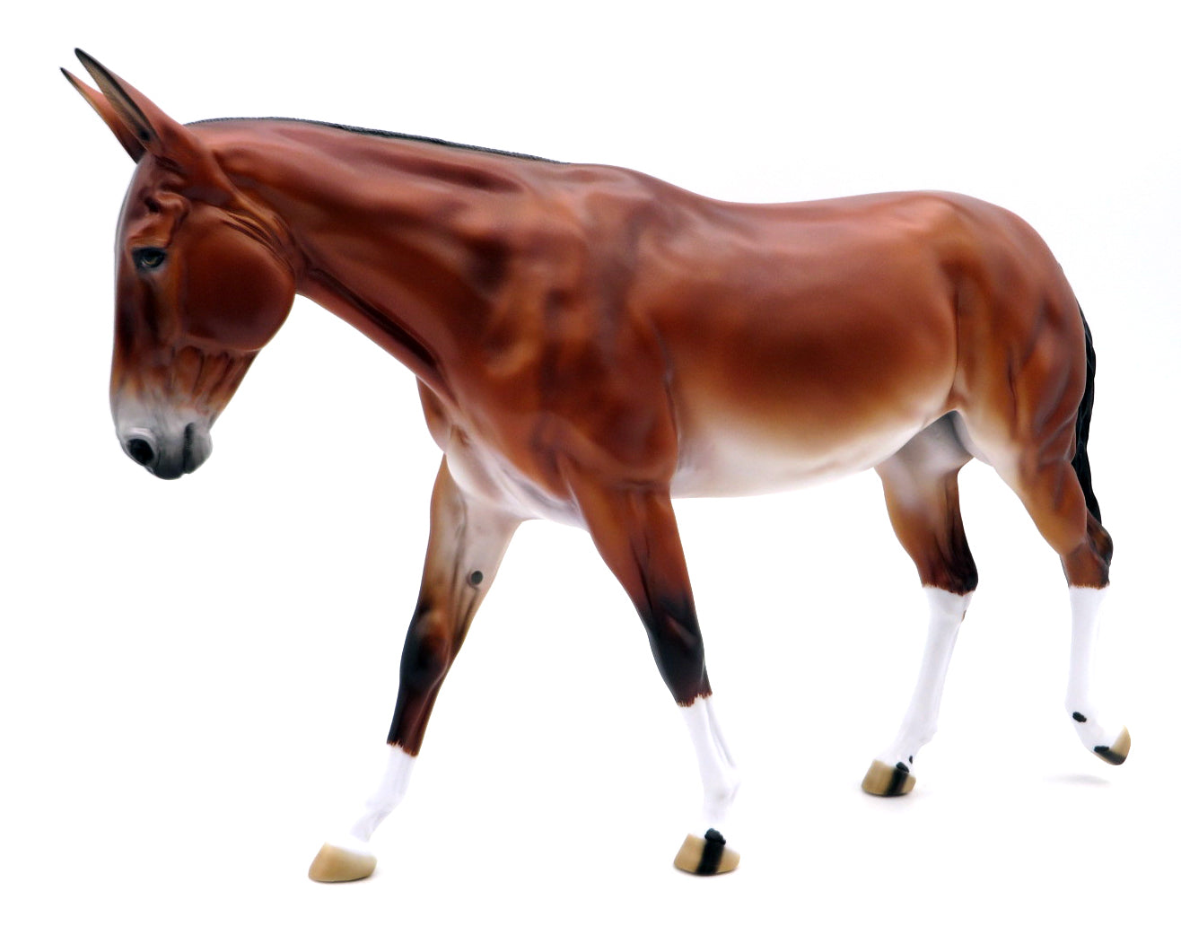 Bloodroot-OOAK Primitive Bay Mule Painted by Carrie Keller MM 21