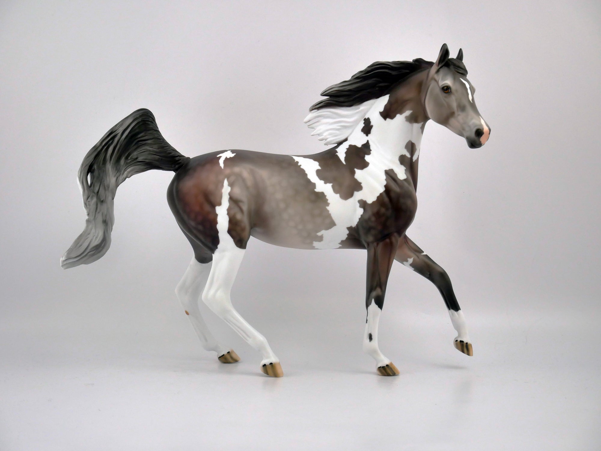 BOLE'-OOAK ROSE GREY PINTO ARABIAN MARE BY DAWN QUICK