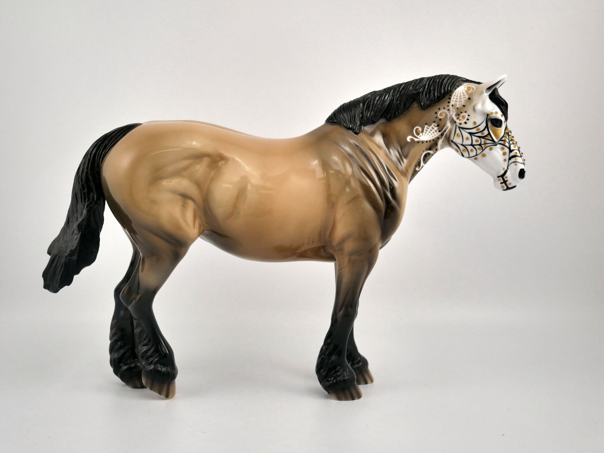 Calida- OOAK Sugar Skull Heavy Draft Horse By Dawn Quick MM 2020