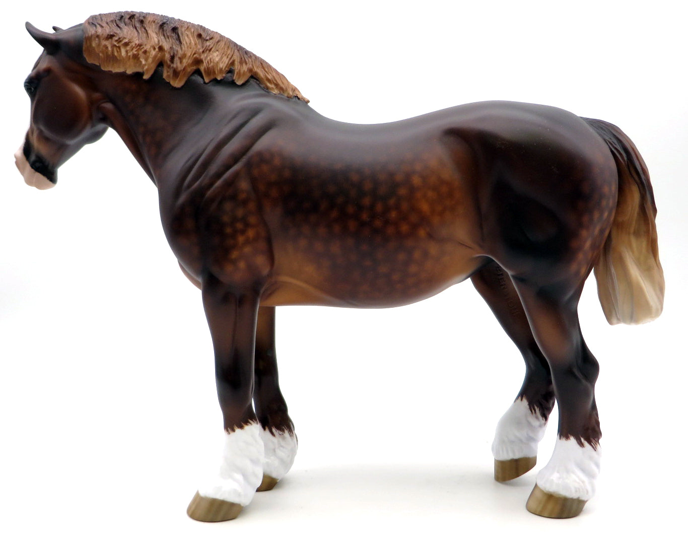 CALL ME A MIRACLE-OOAK DAPPLE DAPPLE CHESTNUT HEAVY DRAFT MARE BY SHERYL LEISURE 1/17/21