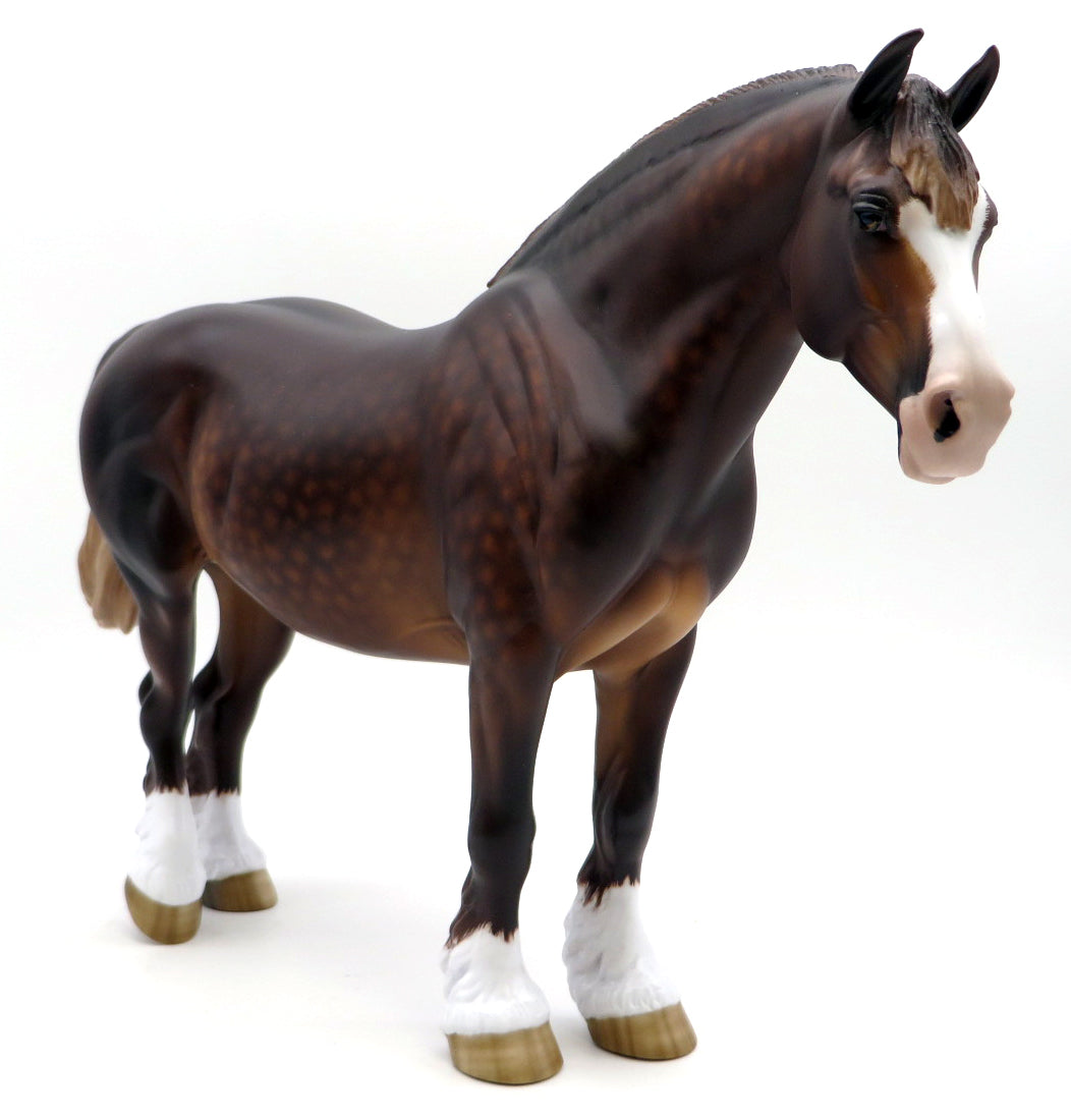 CALL ME A MIRACLE-OOAK DAPPLE DAPPLE CHESTNUT HEAVY DRAFT MARE BY SHERYL LEISURE 1/17/21