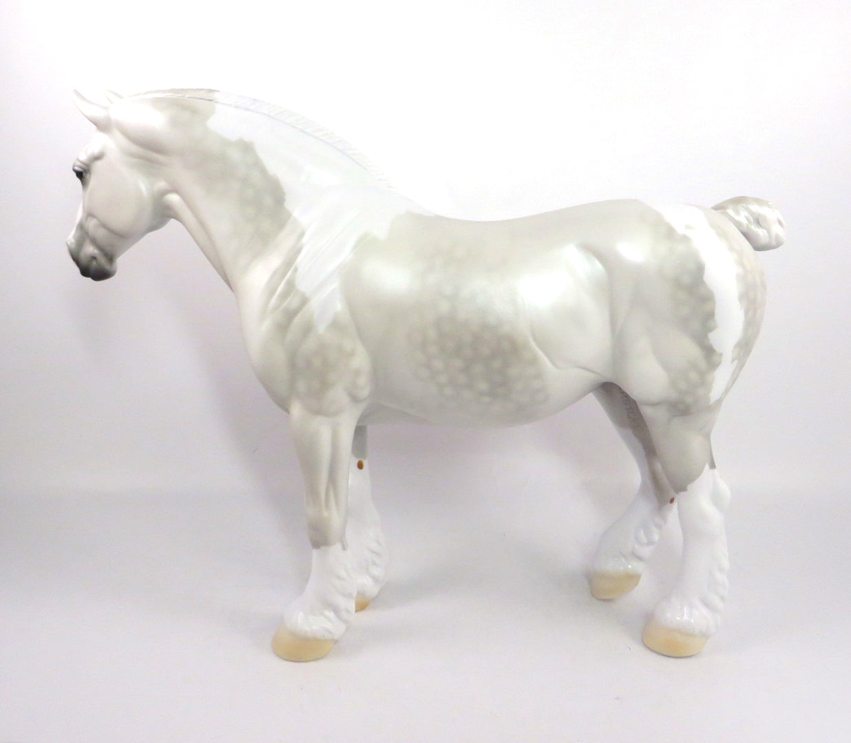 CHICK FLICKS-OOAK DAPPLE GREY PINTO MODEL HORSE PJ 2020