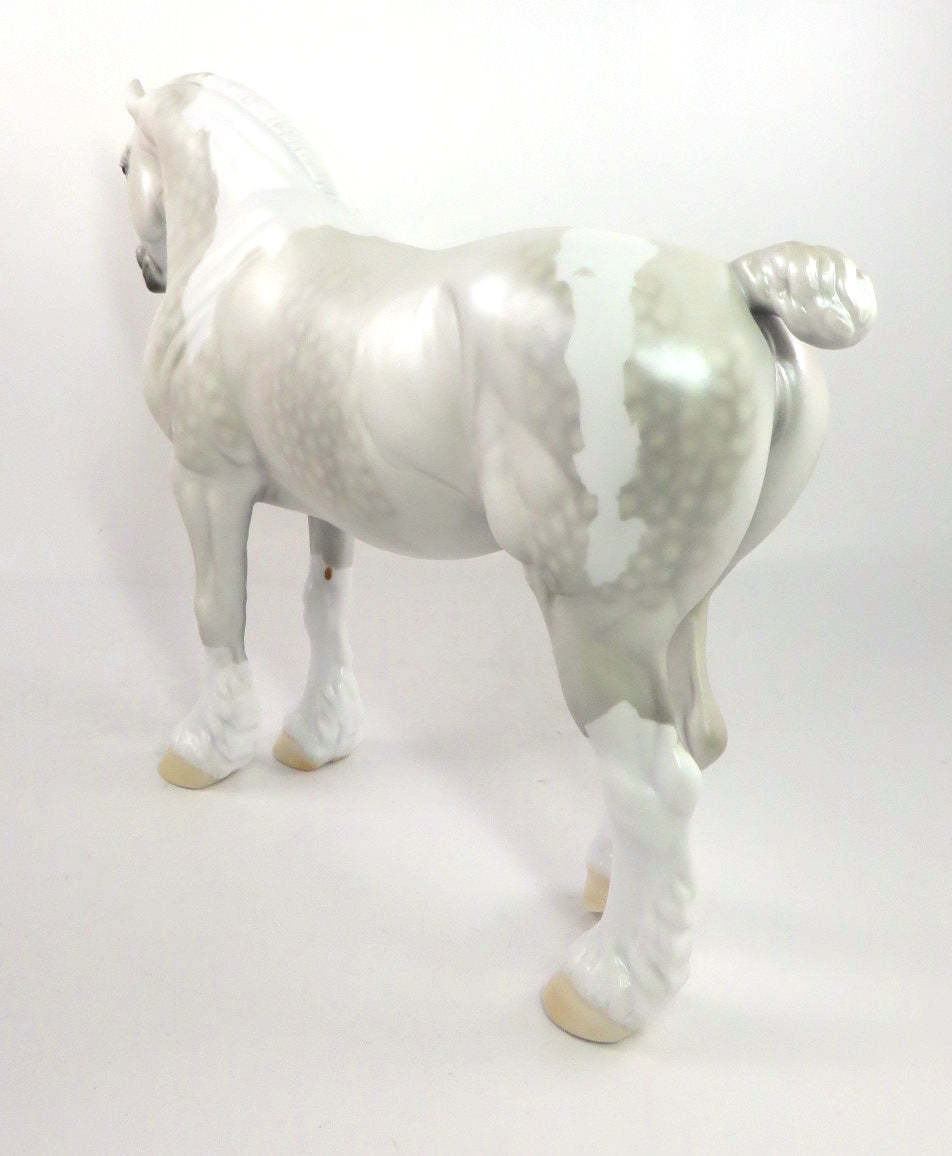 CHICK FLICKS-OOAK DAPPLE GREY PINTO MODEL HORSE PJ 2020