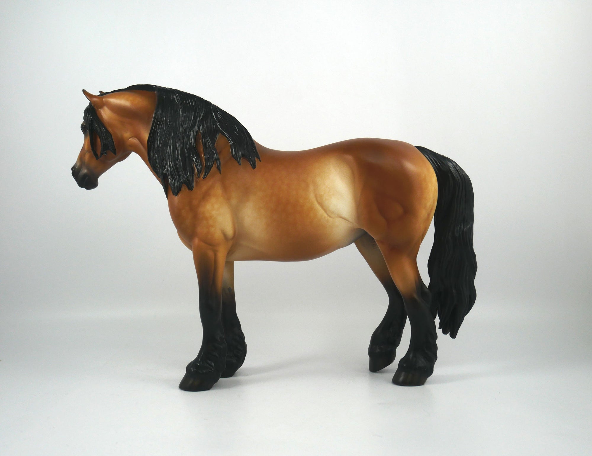 Clara-OOAK Dapple Bay Heavy Draft Mare Painted By Sheryl Leisure 1/21
