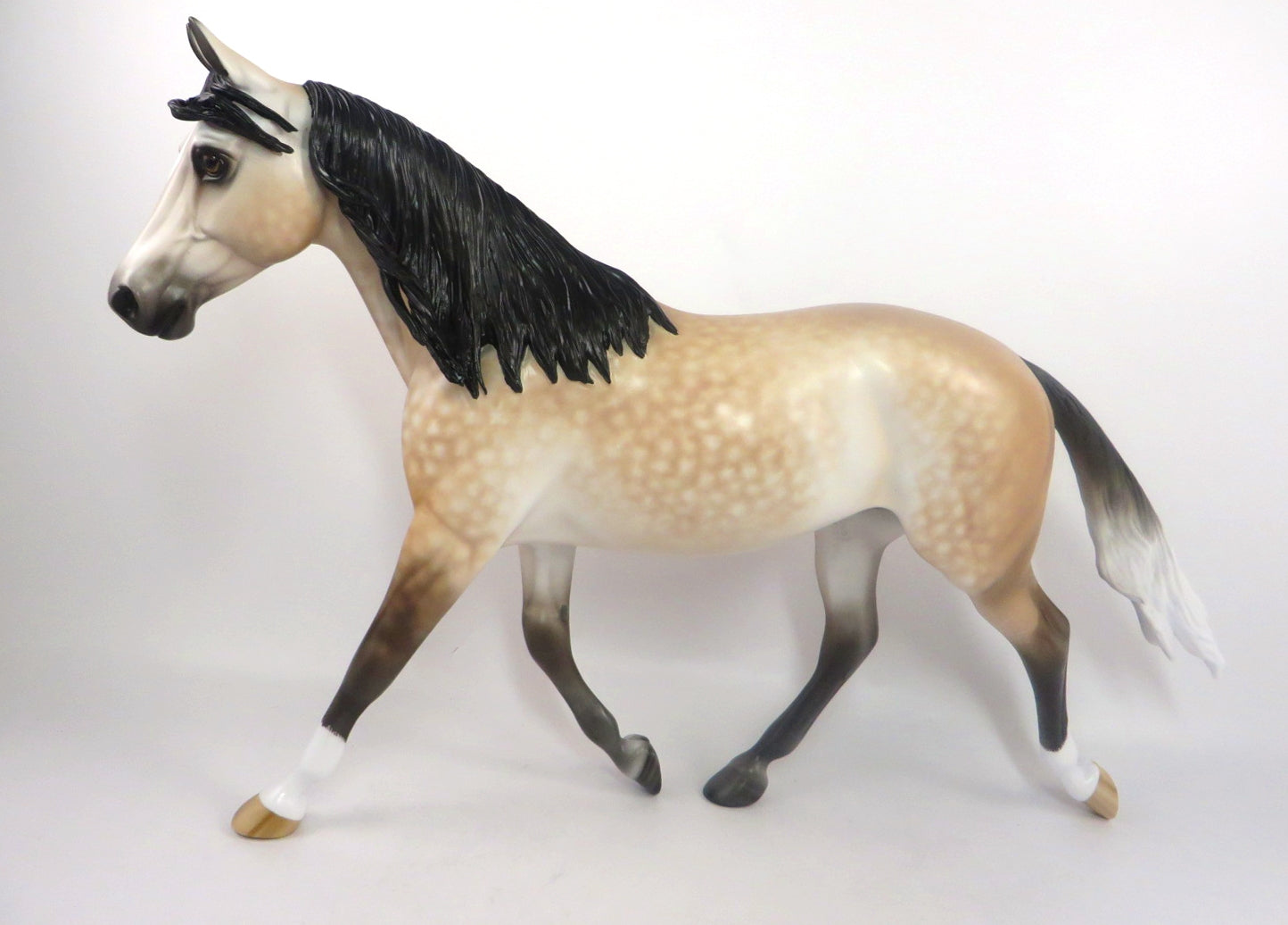 COLLEEN-OOAK STAR DAPPLE PALE PALOUSE MODEL HORSE BY SHERYL LEISURE SB20