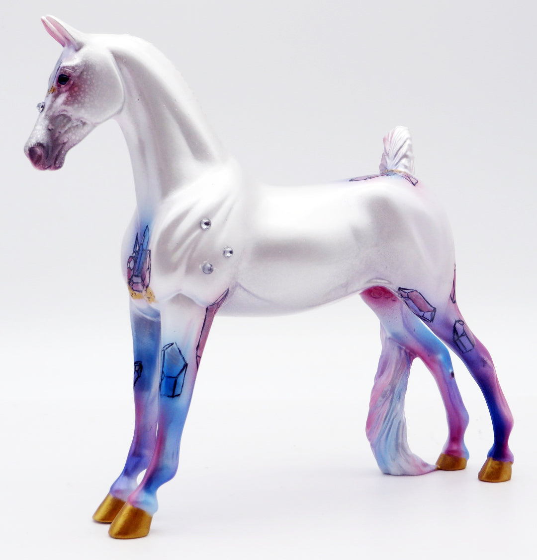 Crystal OOAK Saddlebred Deco Painted By Jas MM 21