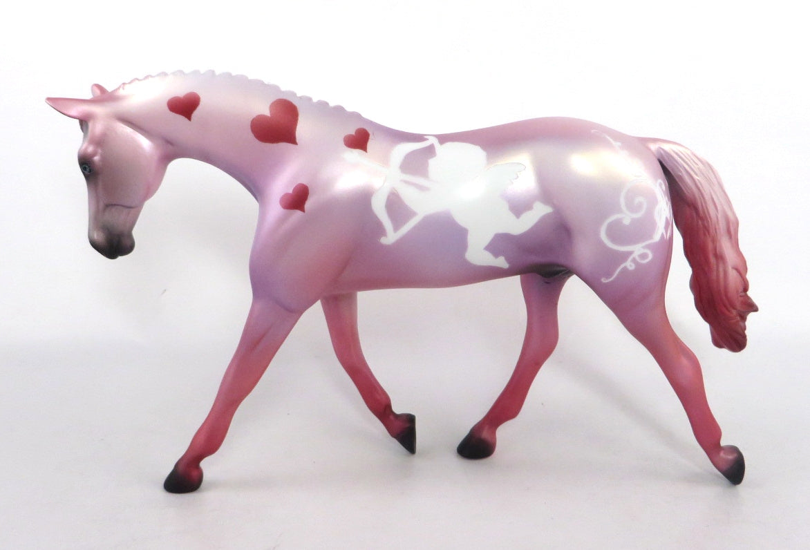 CUPID'S BOW - OOAK PINK VALENTINE DECORATOR WARMBLOOD PEBBLE 02/14/2020