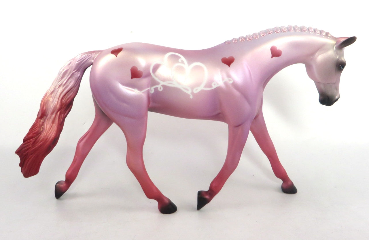 CUPID'S BOW - OOAK PINK VALENTINE DECORATOR WARMBLOOD PEBBLE 02/14/2020