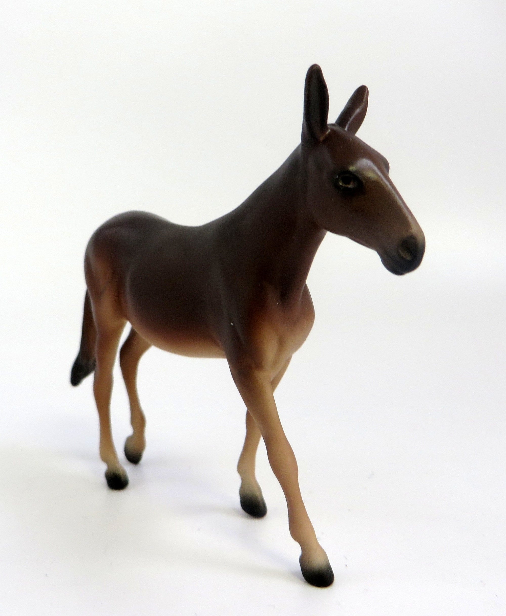 DOWAGER-OOAK BROWN MULE CHIP MODEL HORSE EQ 2019