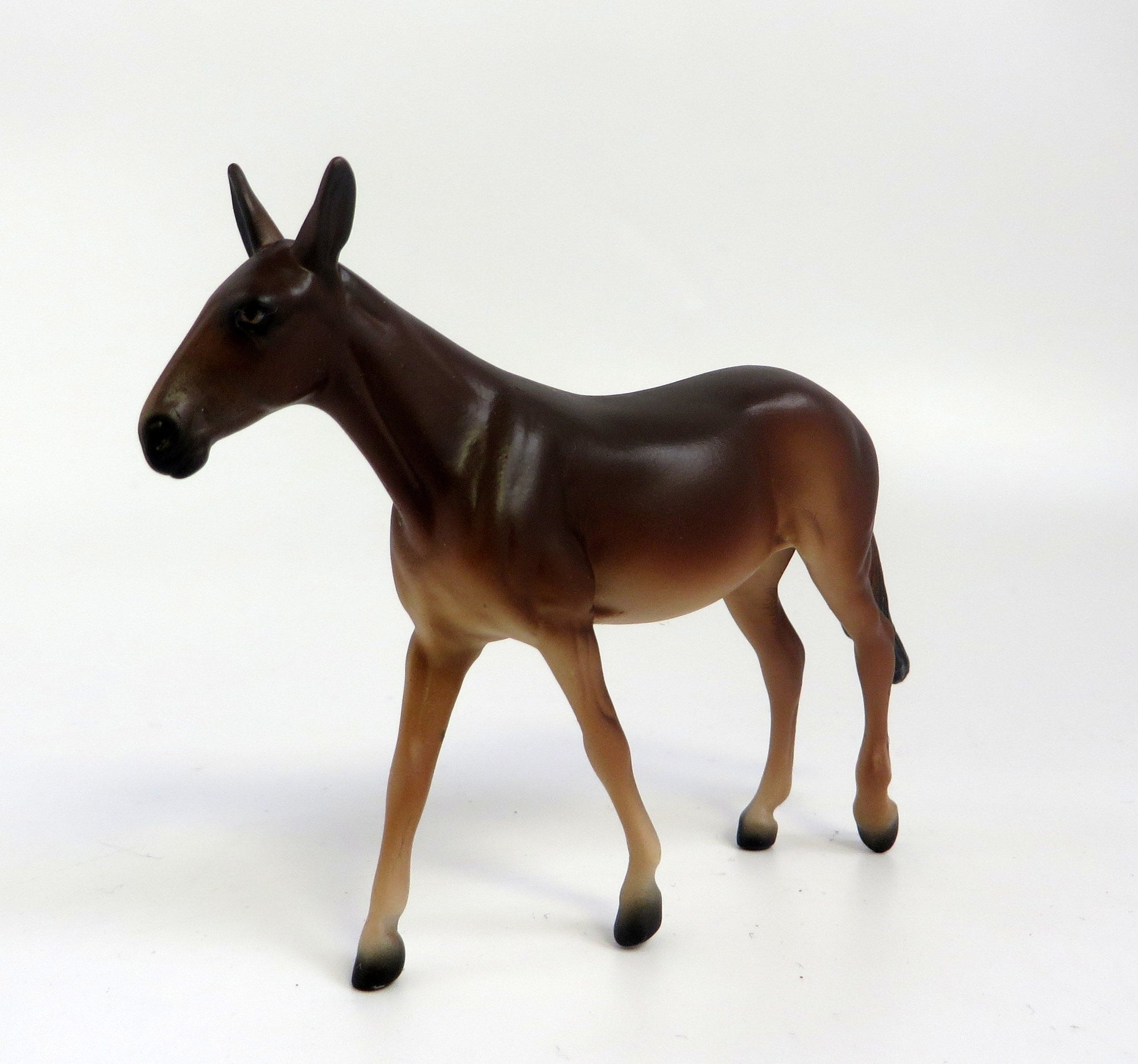 DOWAGER-OOAK BROWN MULE CHIP MODEL HORSE EQ 2019