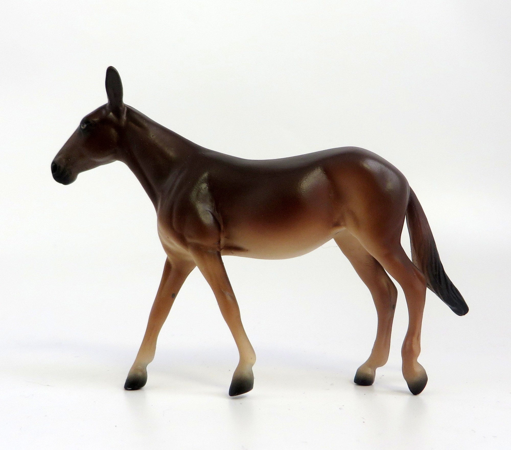 DOWAGER-OOAK BROWN MULE CHIP MODEL HORSE EQ 2019