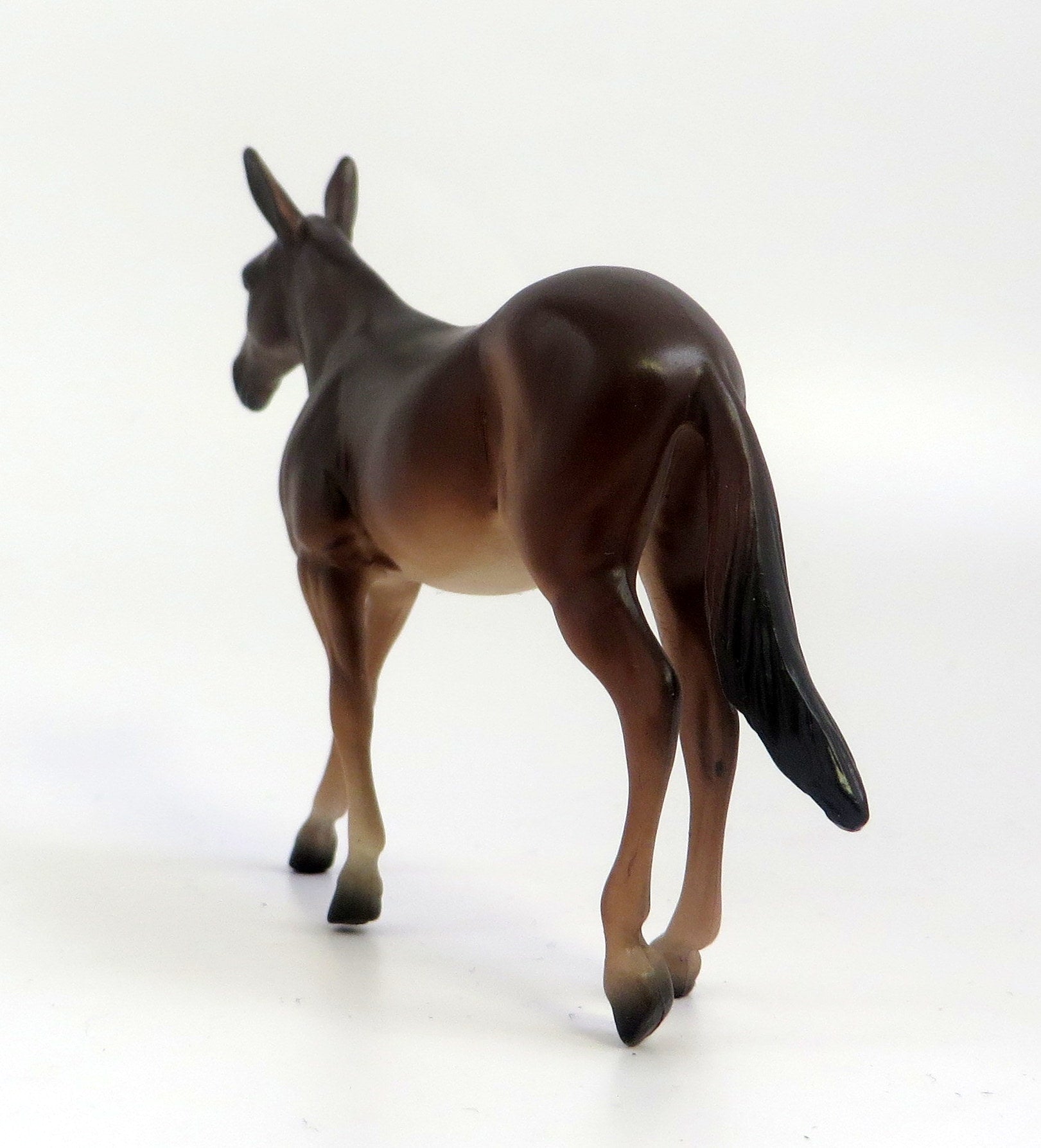 DOWAGER-OOAK BROWN MULE CHIP MODEL HORSE EQ 2019