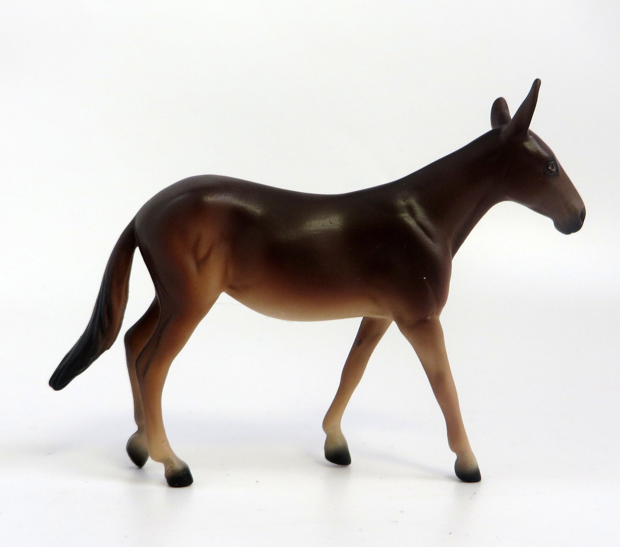 DOWAGER-OOAK BROWN MULE CHIP MODEL HORSE EQ 2019