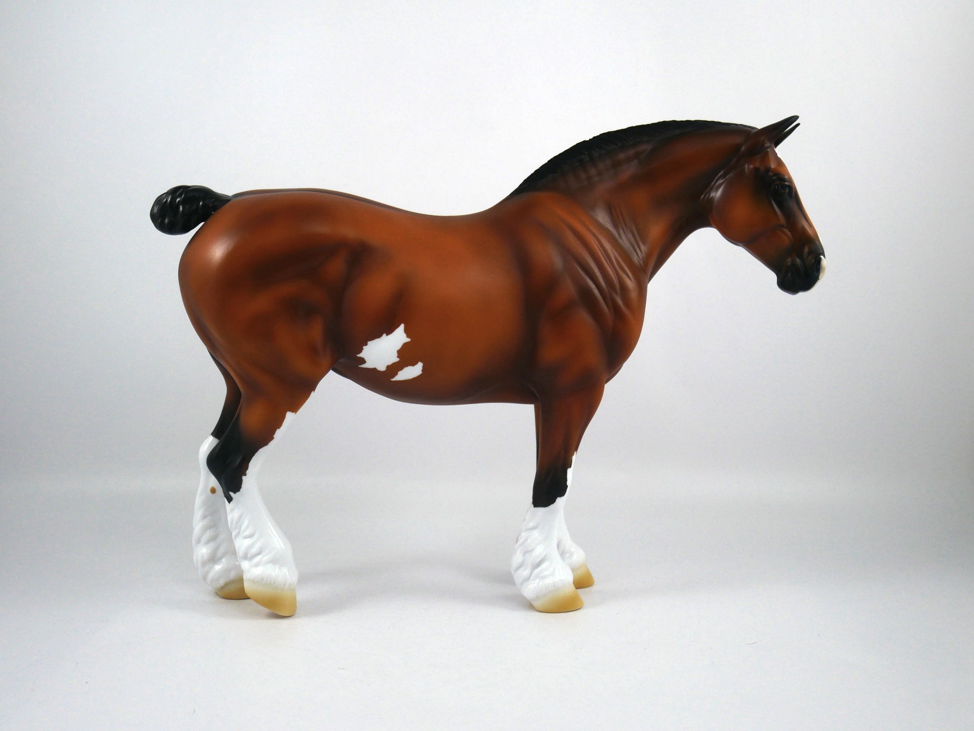 Sayonora-OOAK Bay Paint Heavy Draft Mare Painted By Ellen Robbins 12/30/20