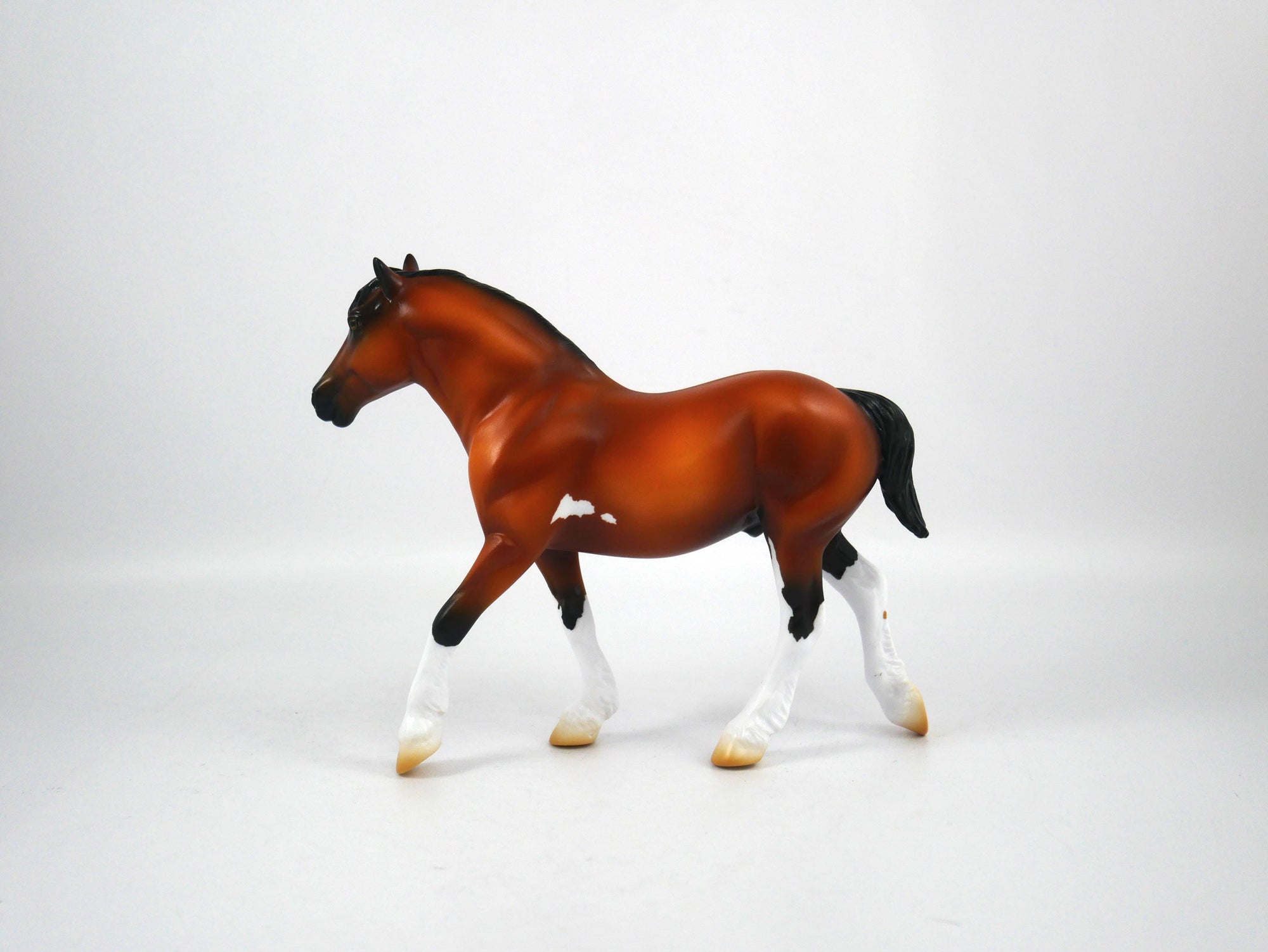 Bye Bye-OOAK Bay Paint Trotting Draft Pebbles Painted By Ellen Robbins 12/30/20