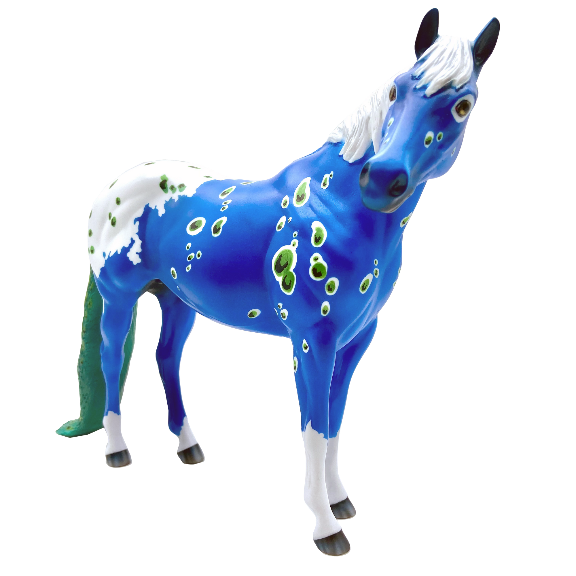 Elusive-LE-30-Peacock ISH Decorator painted by Jas Fanning EQ 2021